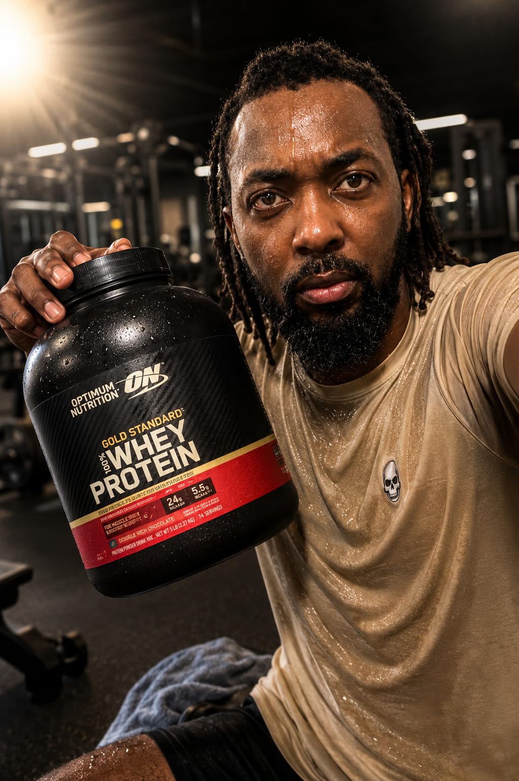 Optimum Nutrition Gold Standard 100% Whey Protein Powder, Vanilla Ice Cream, 2 Pound (Packaging May Vary) customer photo 1