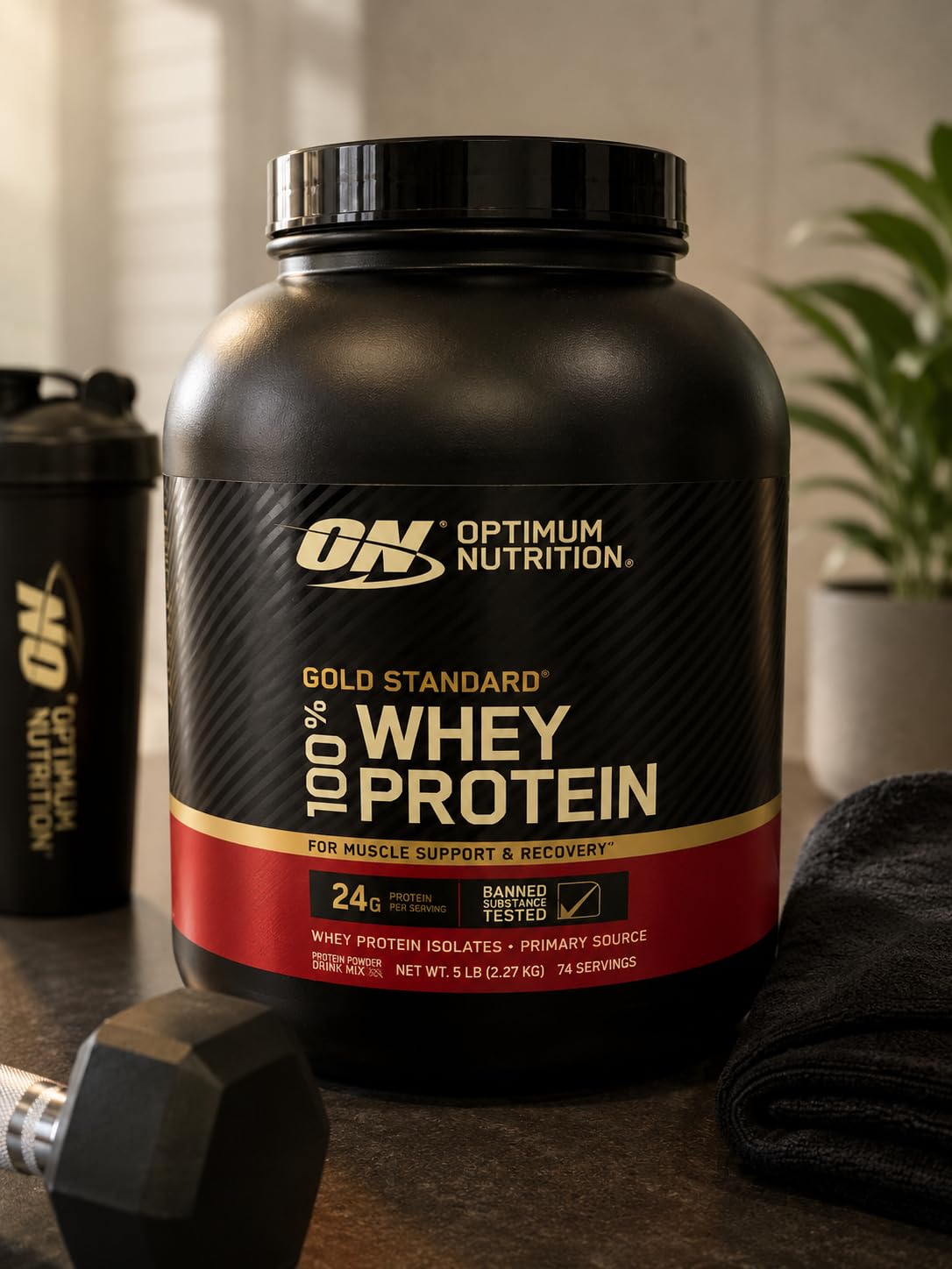 Optimum Nutrition Gold Standard 100% Whey Protein Powder, Vanilla Ice Cream, 2 Pound (Packaging May Vary) customer photo 2