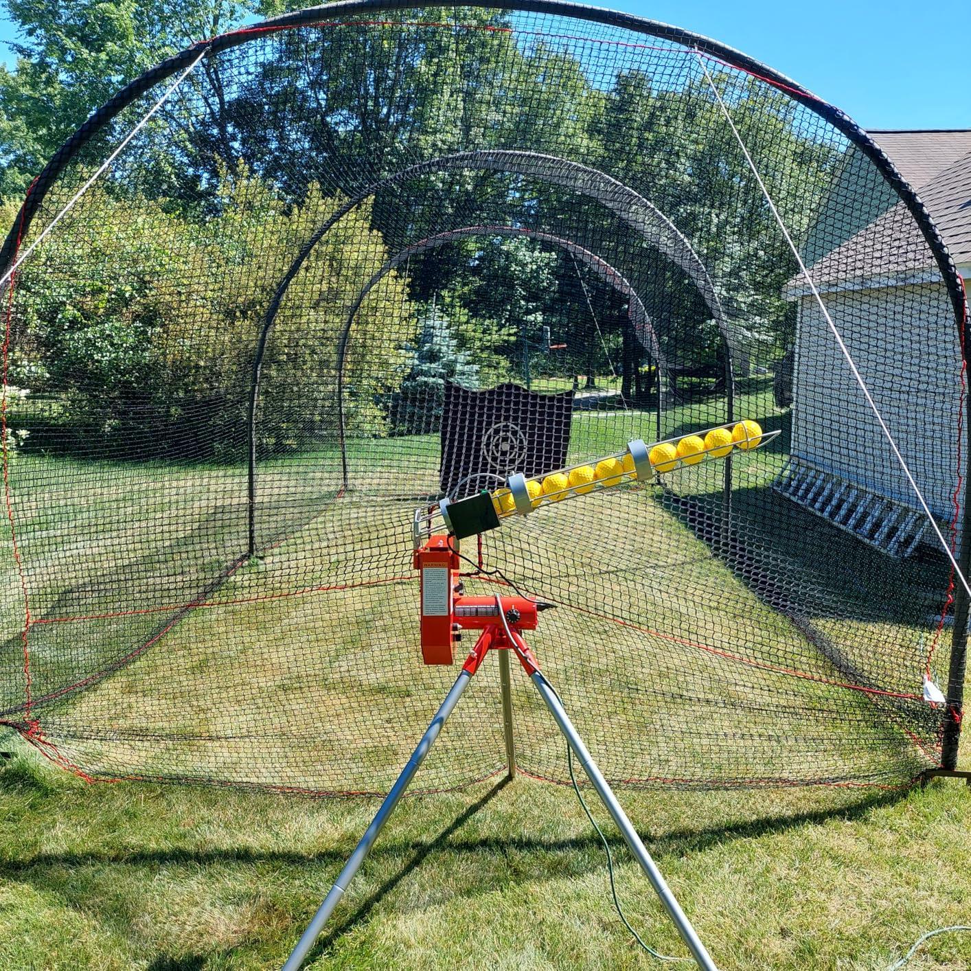 Heater Sports Xtender 24' Baseball & Softball Batting Cage Net & Frame (Machine NOT Included) - Durable Fiberglass Frame and Polyester Netting | Ideal for Batting Training for Kids, Teens, & Adults customer photo 1