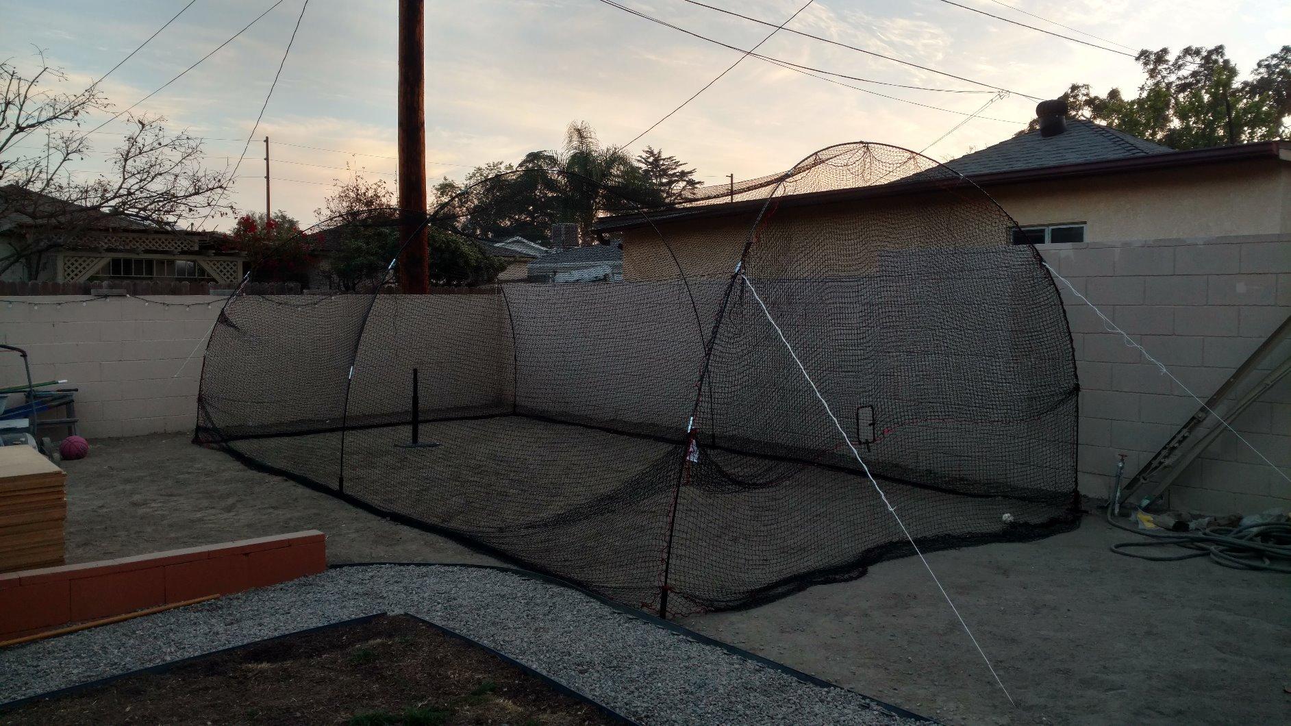 HEATER Sports PowerAlley Baseball & Softball Batting Cage Net & Frame - Heavy-Duty Net with Built-in Pitching Machine Harness for Safety (Machine Not Included) | Ideal for Batting Practice & Training customer photo 1