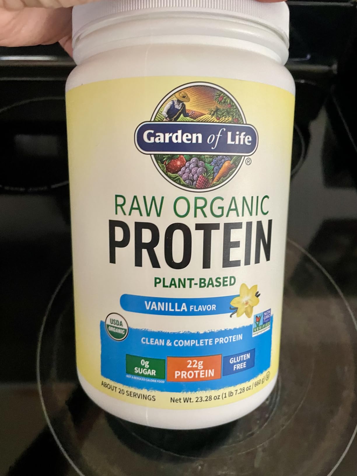 Garden of Life, Protein Powder, Vegan Protein Powder, Bcaa, Probiotics and Digestive Enzymes, Gluten and Lactose Free, Vanilla, 23.3 Ounce customer photo 2