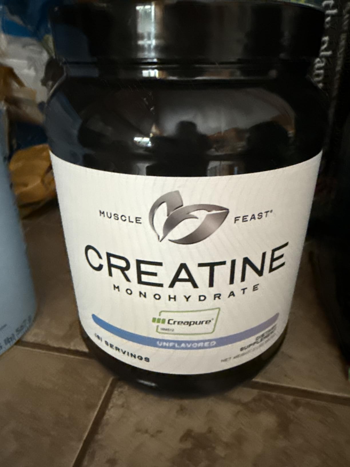 Muscle Feast Creapure Creatine Monohydrate Powder, Vegan Keto Friendly Gluten-Free, Mass Gainer, Muscle Recovery Supplement and Trusted Creatine for Muscle Growth, Creatine Powder, Unflavored, 300g customer photo 2