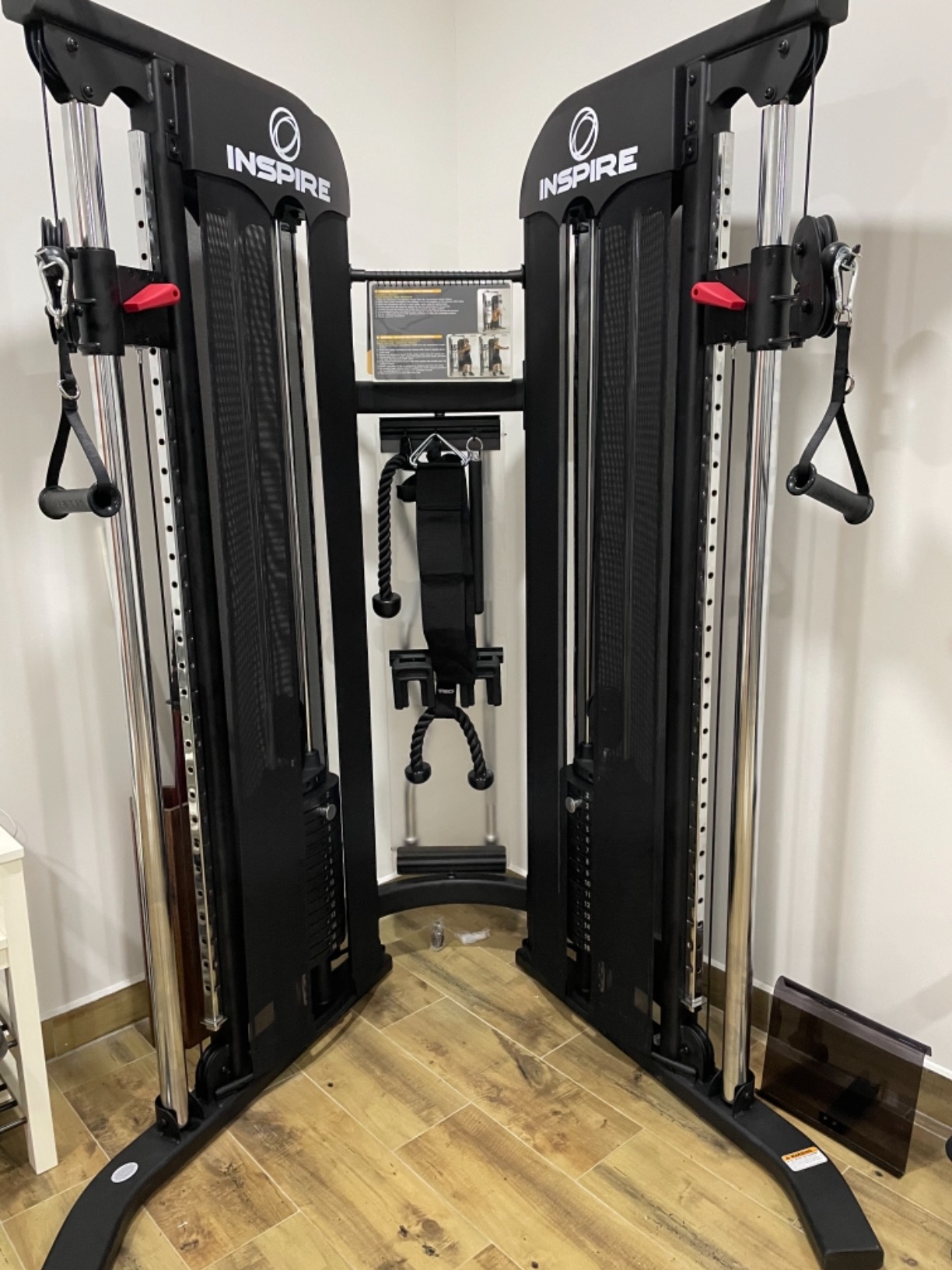Inspire Fitness FT1 Functional Trainer - Compact at Home Workout Machine with Accessories - Space Saving Design - Home Gym Cable Machine customer photo 1