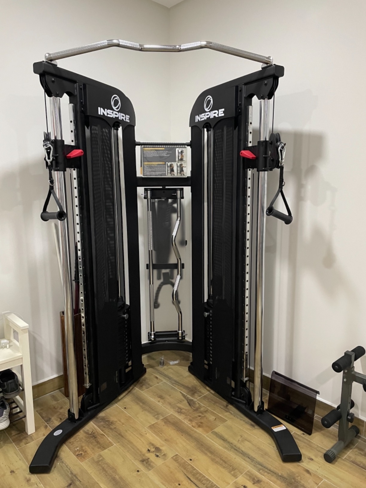Inspire Fitness FT1 Functional Trainer - Compact at Home Workout Machine with Accessories - Space Saving Design - Home Gym Cable Machine customer photo 2