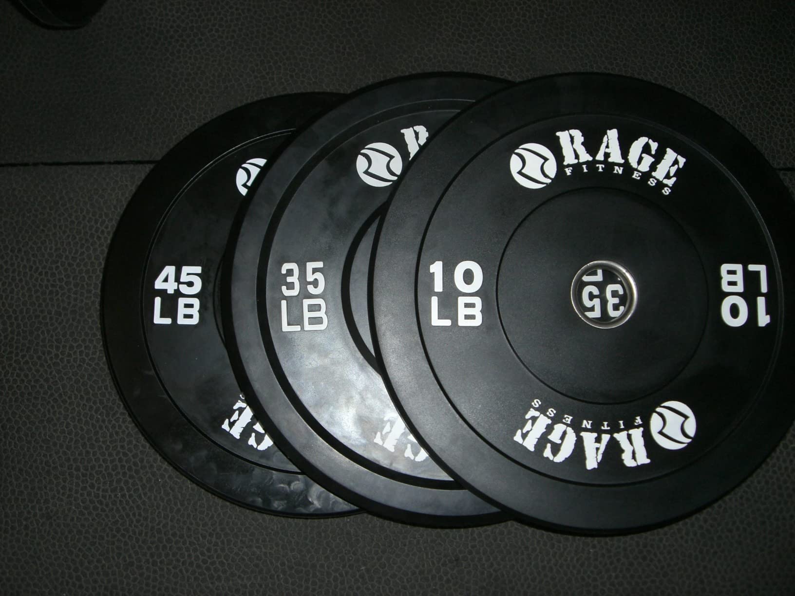 Olympic Bumper Plates - Rubber-Coated Weight Plates with Steel Insert for Strength Training customer photo 1