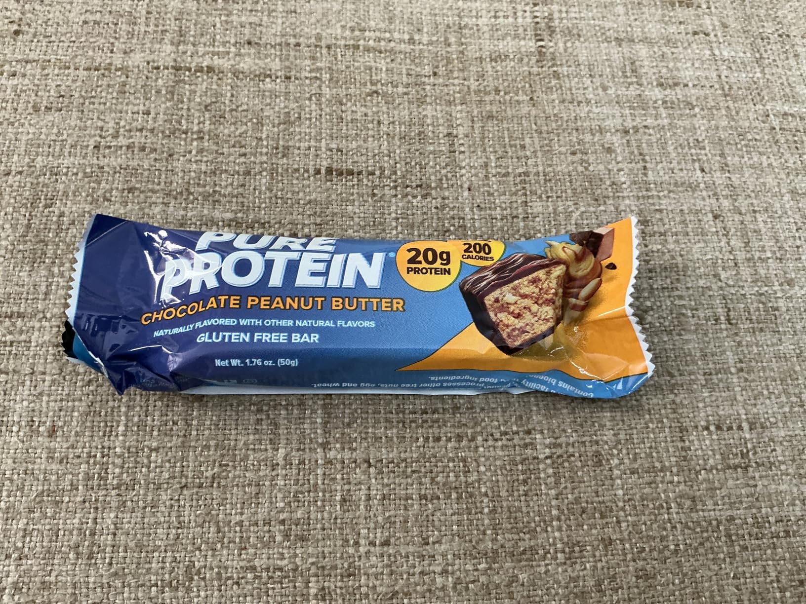 Pure Protein Chocolate Peanut Butter Protein Bars - 20g Protein, 3g Sugar, 190 Calories (12 count) Low Sugar High Protein Snack - Gluten Free customer photo 1