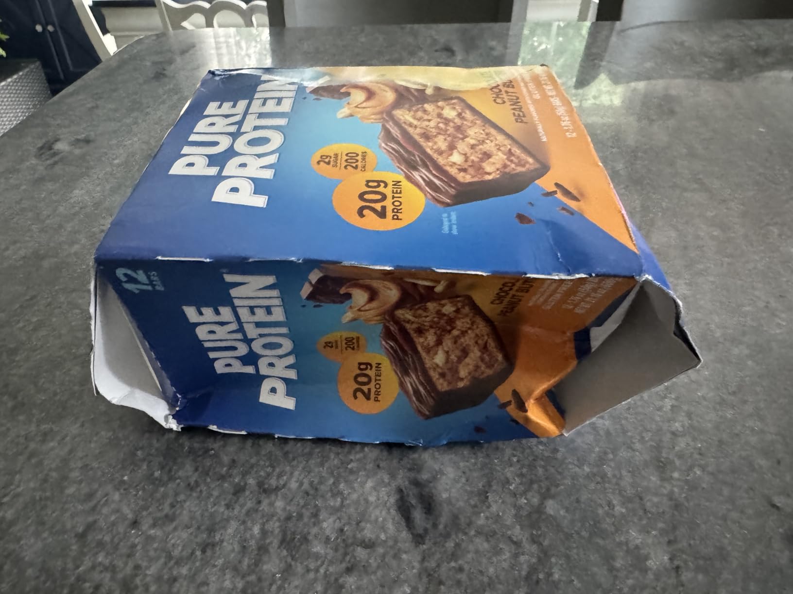 Pure Protein Chocolate Peanut Butter Protein Bars - 20g Protein, 3g Sugar, 190 Calories (12 count) Low Sugar High Protein Snack - Gluten Free customer photo 2