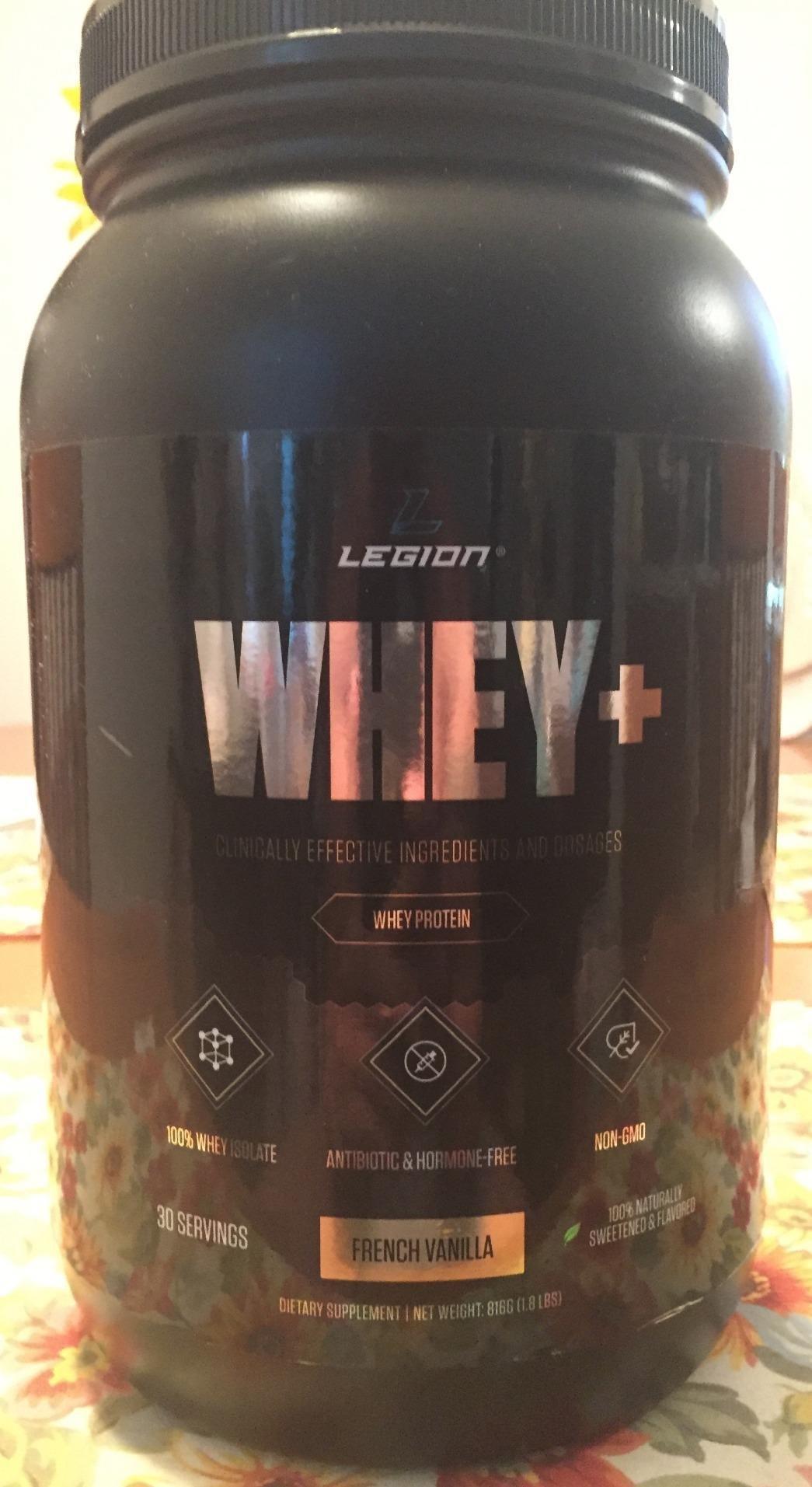 LEGION Whey+ Protein Whey Isolate from Grass Fed Cows (French Vanilla, 30 Servings) - Whey Protein Isolate Powder, Low Calorie, Non-GMO, Sugar Free, Lactose and Gluten Free, All Natural Protein Powder customer photo 1