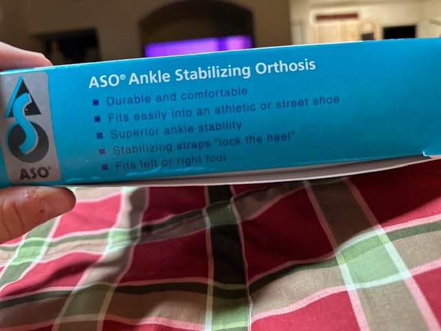 Med Spec ASO Ankle Stabilizer - Lace Up Ankle Brace for Sprained Ankle and Peroneal Tendonitis, Orthopedic Ankle Support for Men, Women, Adults, Teens and Kids, Sports Injury Recovery customer photo 2