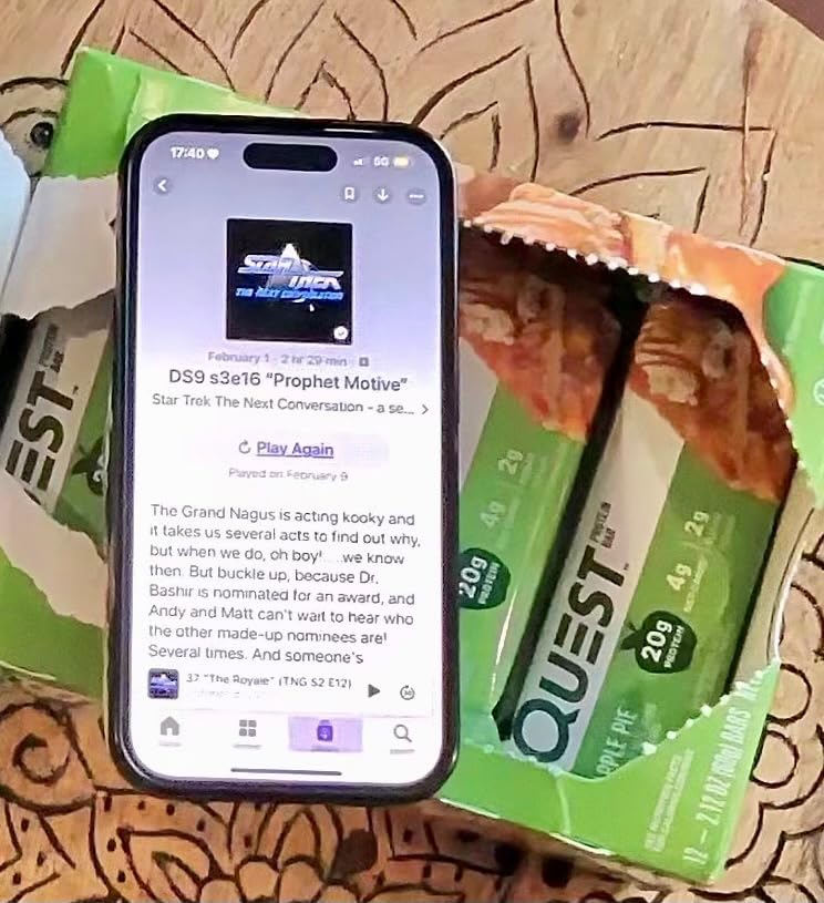 Quest Nutrition Apple Pie Protein Bar, 20g Protein, 4g Net Carbs, 2g Sugar, Gluten Free, Keto Friendly, 12 Count customer photo 1