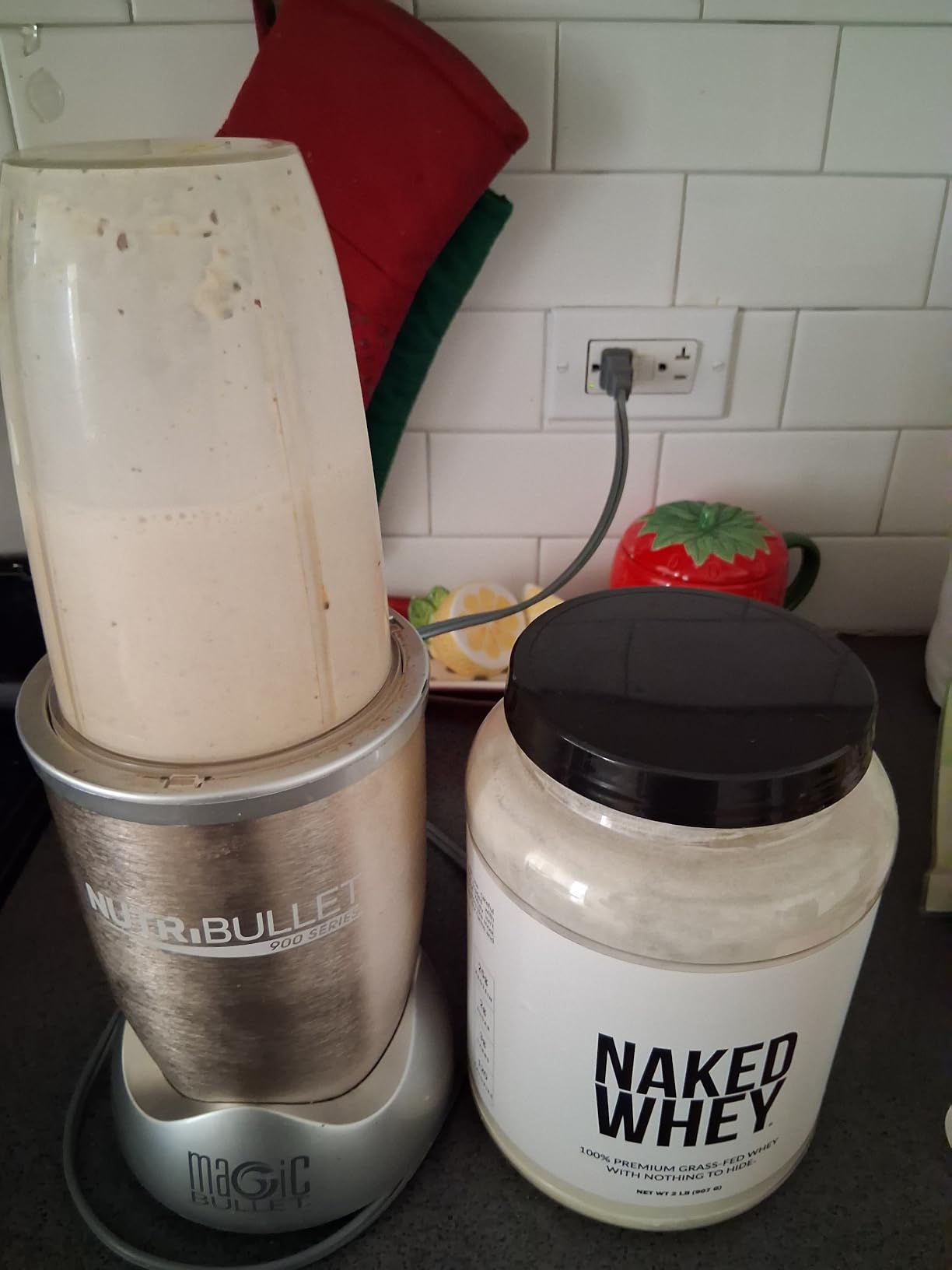 NAKED Whey 2LB 100% Grass Fed Whey Protein Powder - Only 1 Ingredient, Unflavored Whey Protein, NSF Certified, Undenatured, Gluten Free, Soy Free, No GMOs, No Preservatives customer photo 1