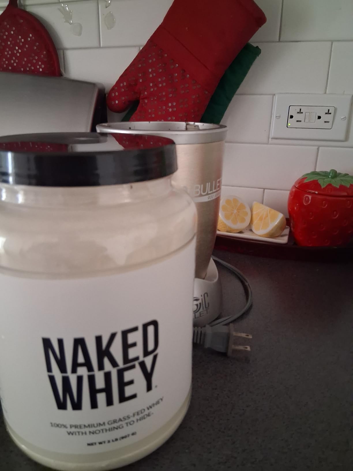 NAKED Whey 2LB 100% Grass Fed Whey Protein Powder - Only 1 Ingredient, Unflavored Whey Protein, NSF Certified, Undenatured, Gluten Free, Soy Free, No GMOs, No Preservatives customer photo 2