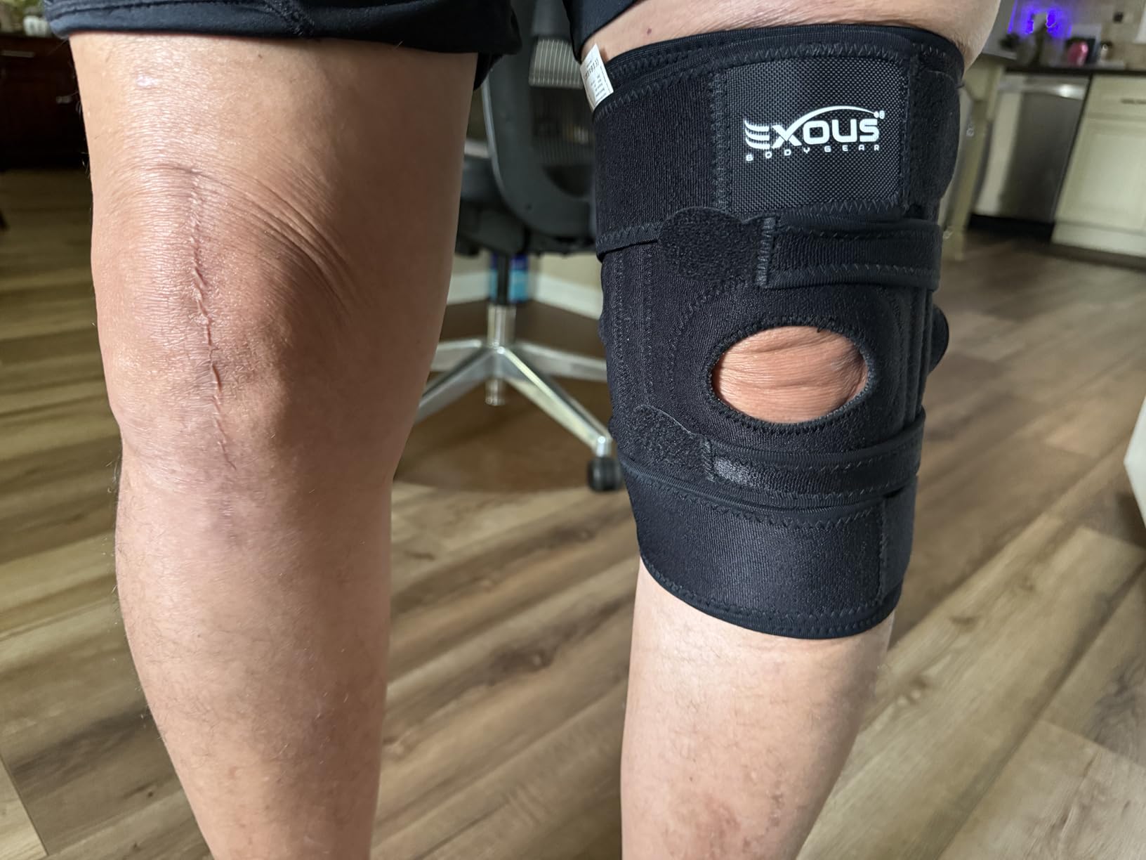 Knee Brace for Women & Men - Patented 4-Way Adjustable Wraparound Support, Dual Side Stabilizer for Patella Stability customer photo 1