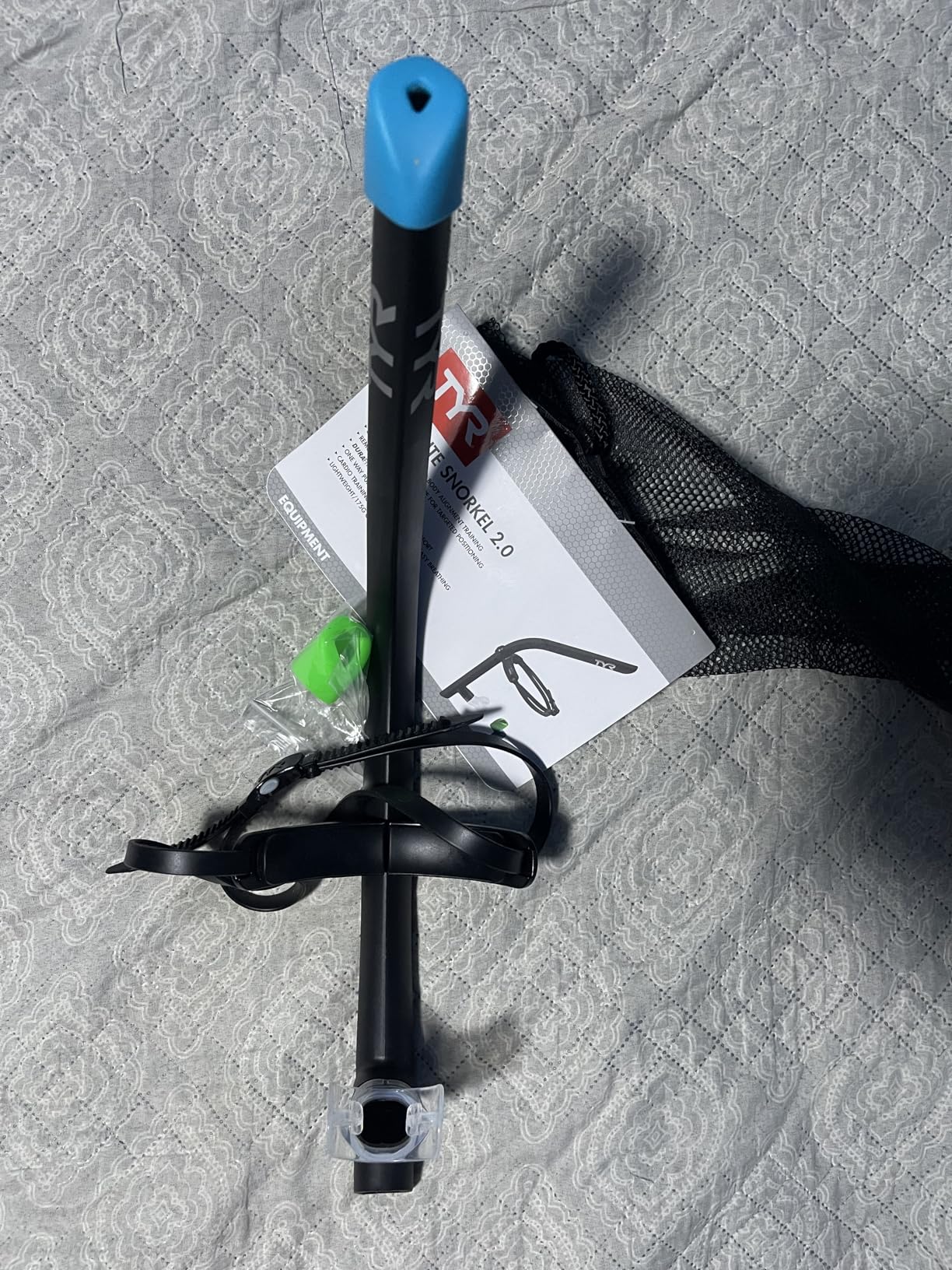 TYR Ultralite Elite Swim Snorkel - Adult Snorkeling Gear for Swimming Training - Ultra-Lightweight and Comfortable for Body Alignment Exercises customer photo 2