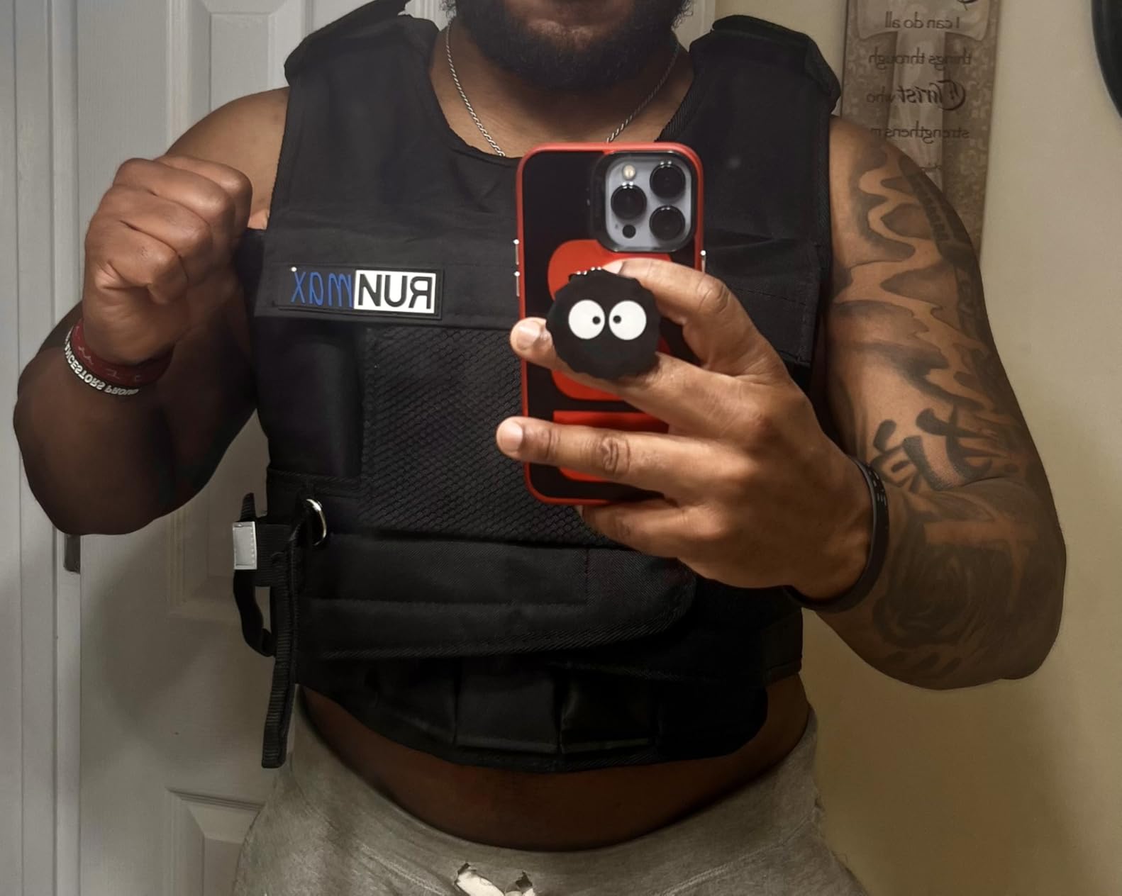 RUNmax 20LBS - 150LBS Adjustable Weighted Vest With Shoulder Pads Option for Men and Women customer photo 2