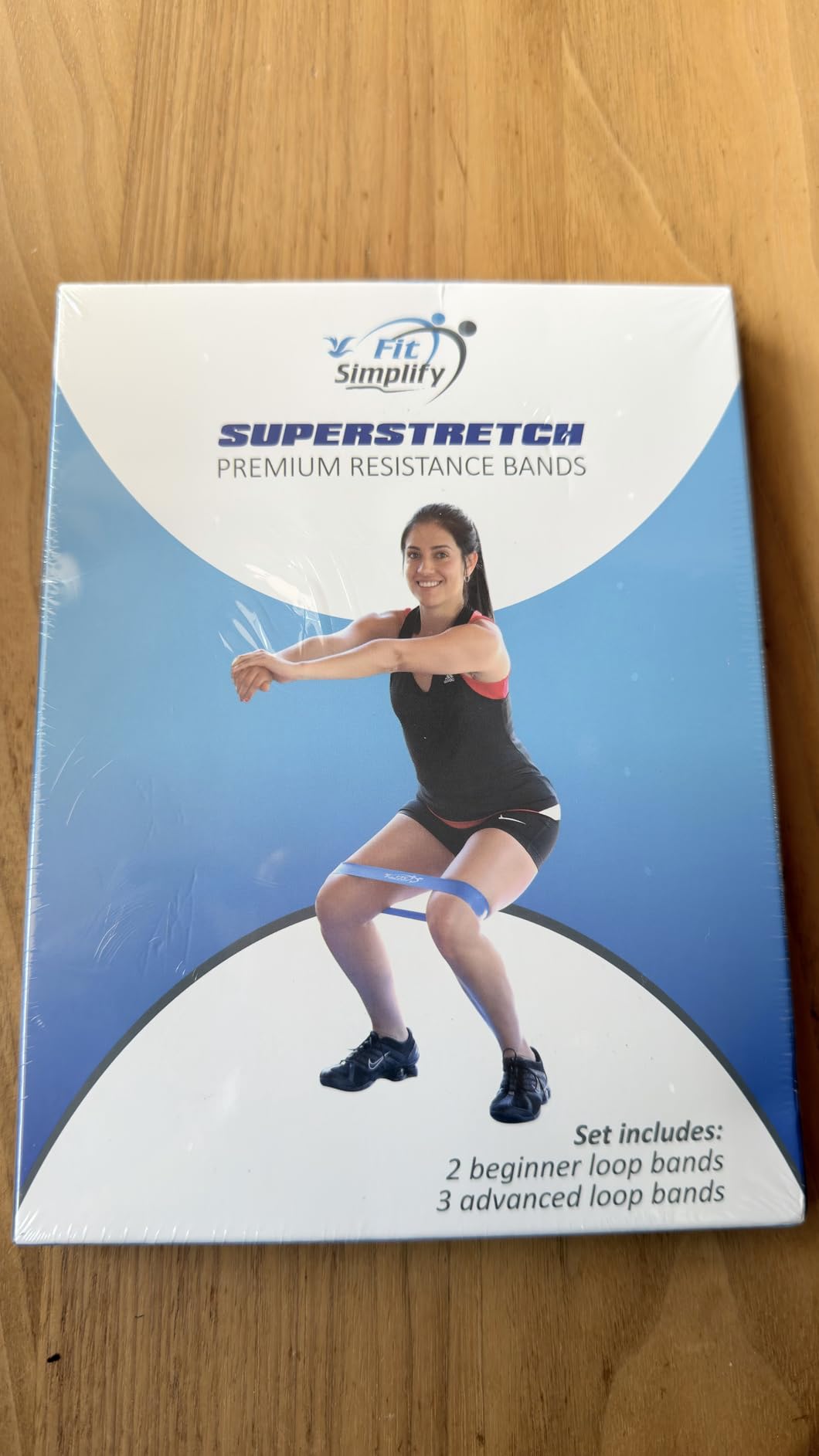 Fit Simplify Resistance Loop Exercise Bands with Instruction Guide and Carry Bag, Set of 5 customer photo 1