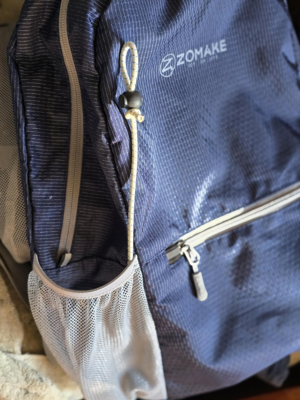 ZOMAKE Ultra Lightweight Hiking Backpack 20L, Packable Small Backpacks Water Resistant Daypack for Women Men(Navy Blue) customer photo 2