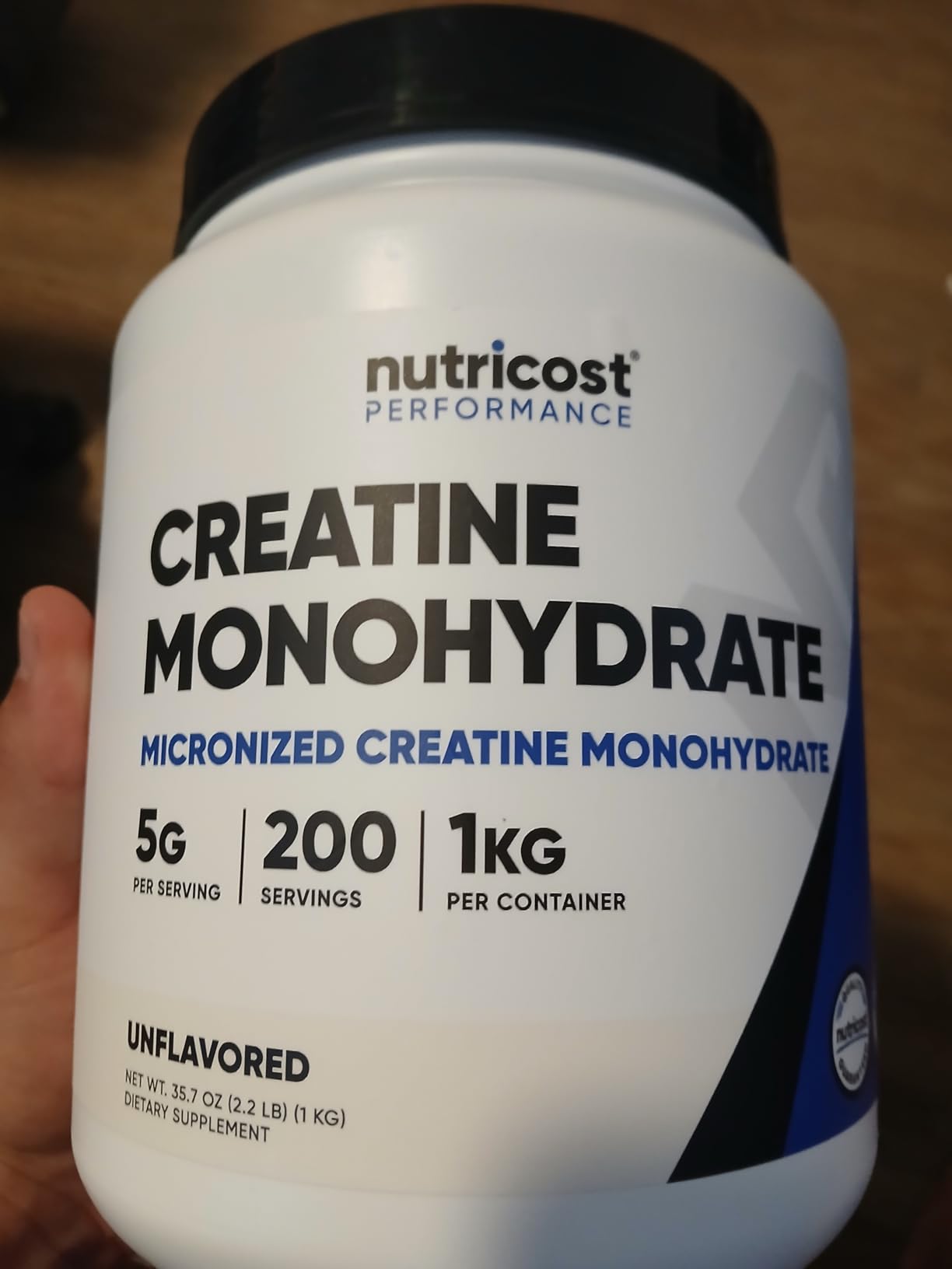 Nutricost Creatine Monohydrate Micronized Powder (1 KG) - Pure Creatine Monohydrate customer photo 1