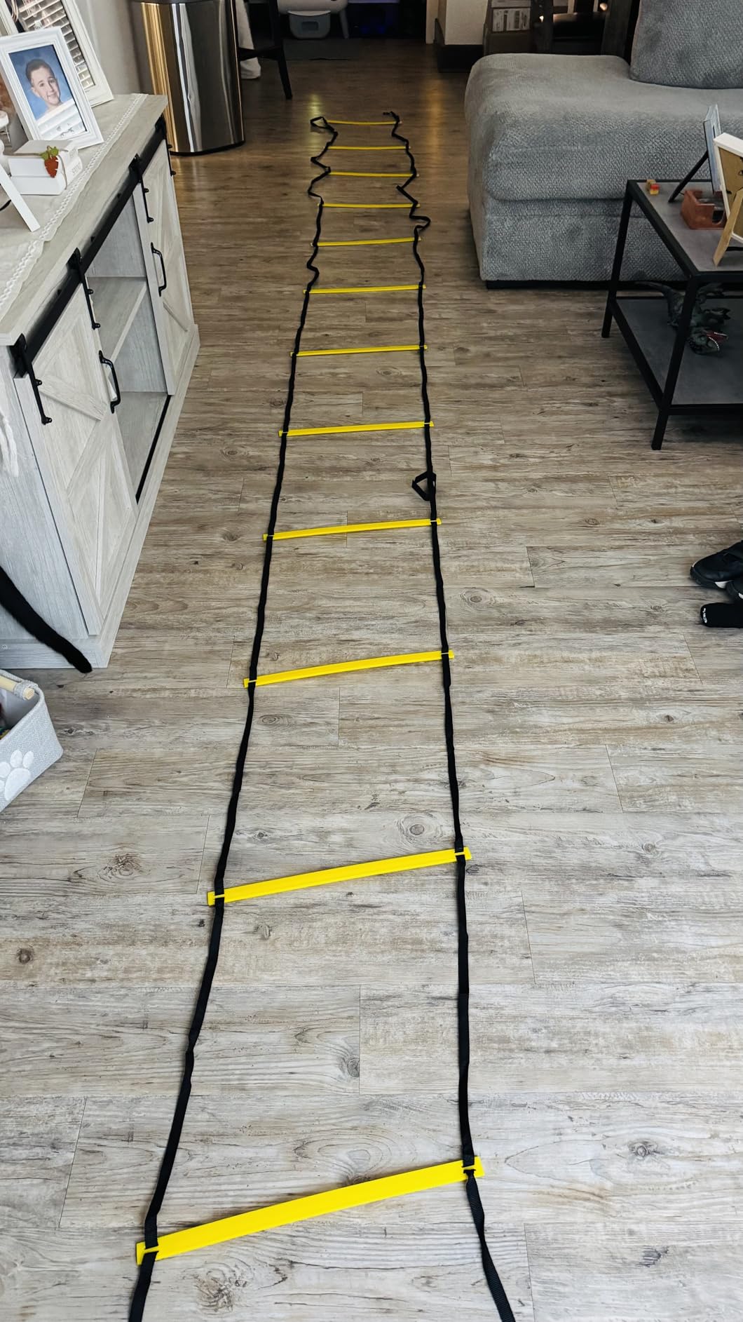 GHB Pro Agility Ladder Agility Training Ladder Speed 12 Rung 20ft with Carrying Bag customer photo 1