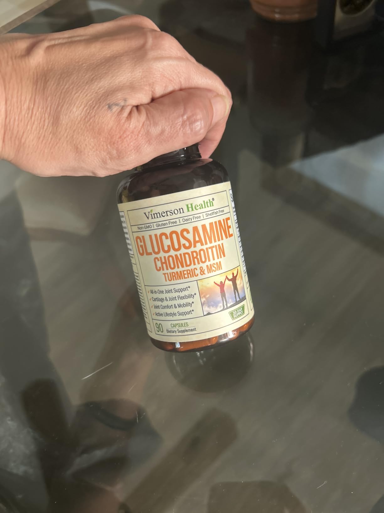 Glucosamine Chondroitin MSM – Joint Support Supplement for Women and Men with Glucosamine Sulfate 1500 mg, Chondroitin and MSM – for Cartilage, Joint Health and Flexibility – 90 Capsules customer photo 1