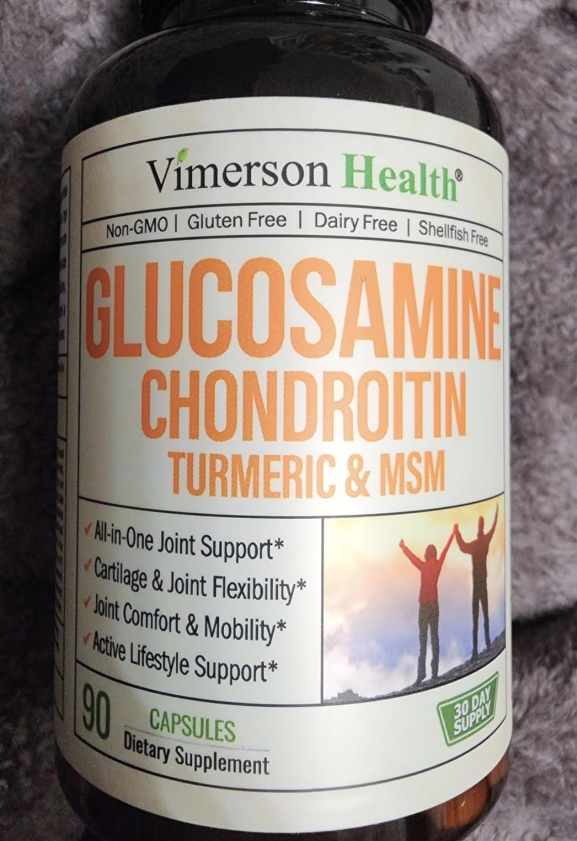 Glucosamine Chondroitin MSM – Joint Support Supplement for Women and Men with Glucosamine Sulfate 1500 mg, Chondroitin and MSM – for Cartilage, Joint Health and Flexibility – 90 Capsules customer photo 2