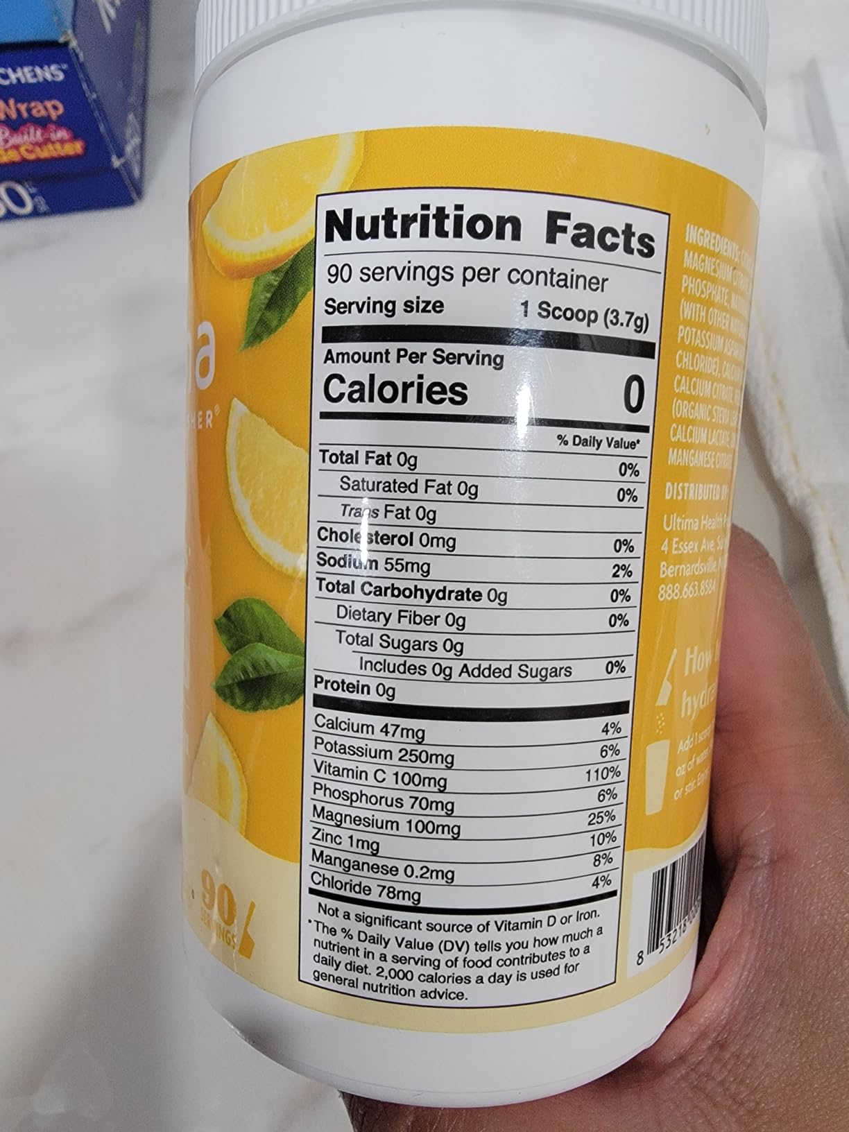 Ultima Replenisher Daily Electrolyte Powder Drink Mix, 90-Serving Canister | Zero Sugar Lemonade Hydration Powder with 6 Electrolytes & Minerals - Sugar Free, Plant-Based & Keto Friendly customer photo 1