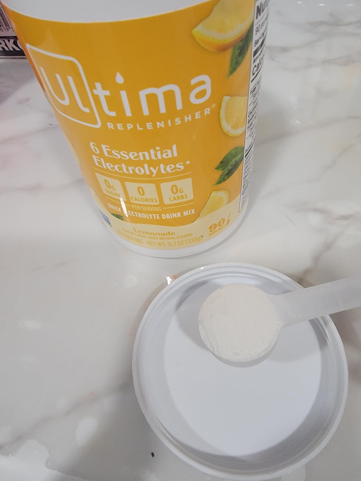 Ultima Replenisher Daily Electrolyte Powder Drink Mix, 90-Serving Canister | Zero Sugar Lemonade Hydration Powder with 6 Electrolytes & Minerals - Sugar Free, Plant-Based & Keto Friendly customer photo 2