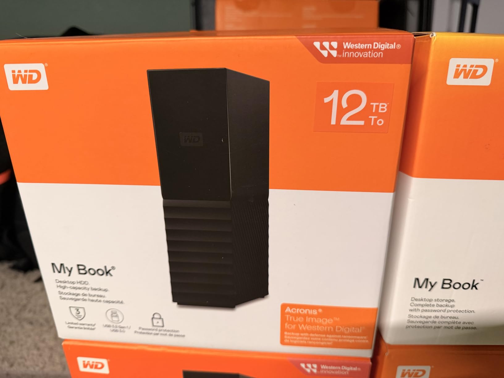 Western Digital 8TB My Book Desktop External Hard Drive, USB 3.0, External HDD with Password Protection and Backup Software - WDBBGB0080HBK-NESN customer photo 2