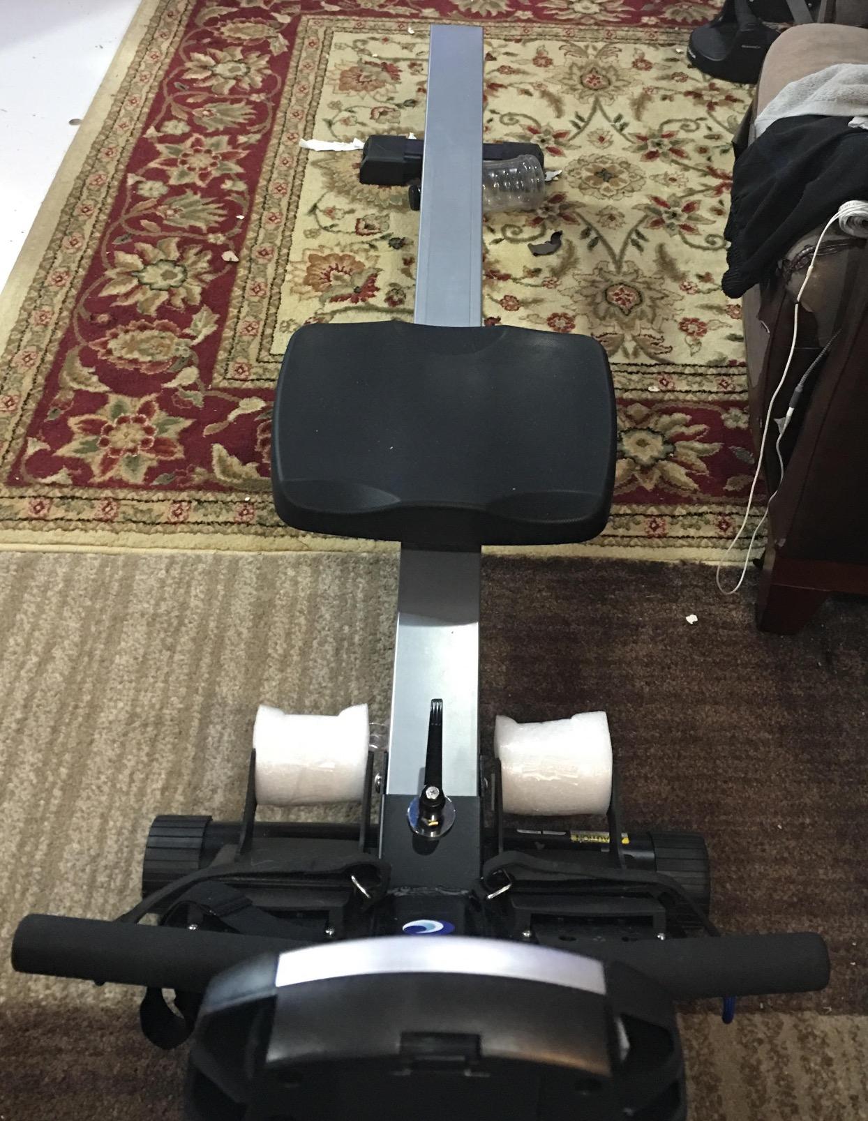 Stamina Elite Wave Water Rowing Machine Foldable Rower w/ Fitness Coaching App, No Subscription Required - Wireless Heart Rate Monitor Included - Rowing Machines for Home Use customer photo 2