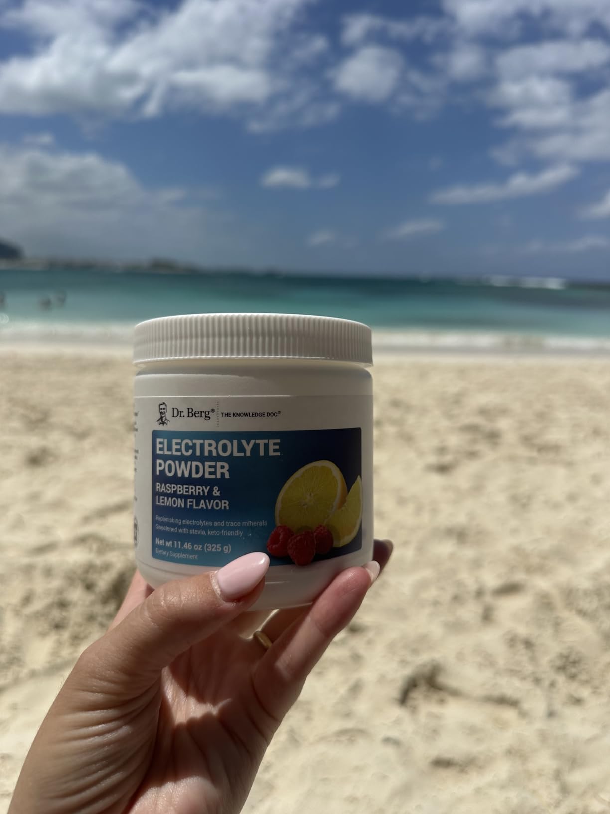 Dr. Berg Zero Sugar Hydration Keto Electrolyte Powder - Enhanced w/ 1000 mg of Potassium & Real Pink Himalayan Salt - Raspberry & Lemon Flavor Hydration Drink Supplement - 50 Servings customer photo 2