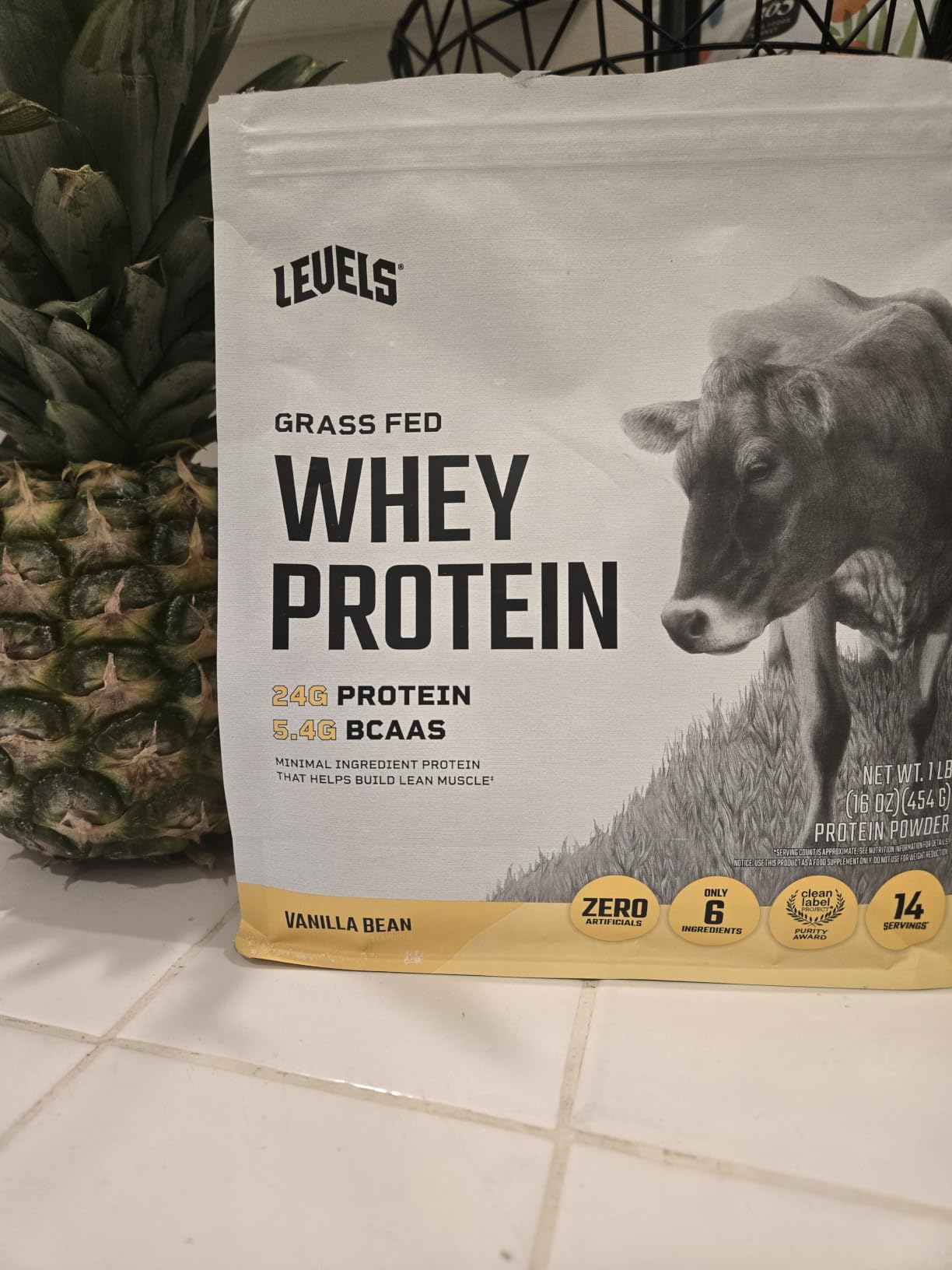 Levels Grass Fed Whey Protein Powder, No Artificials, 24G of Protein, Vanilla Bean, 2LB customer photo 2