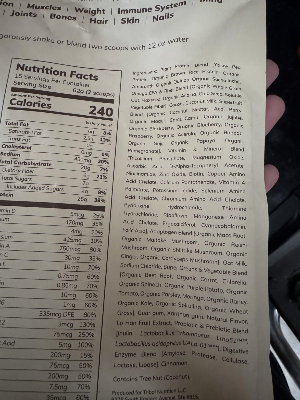 Ka'Chava Whole Body Meal Shake Chocolate 2 lb - Vegan Protein Powder with 85+ Superfoods & Greens - Plant-Based Meal Replacement with Probiotics & Digestive Enzymes - Gluten & Dairy Free (15 Servings) customer photo 1