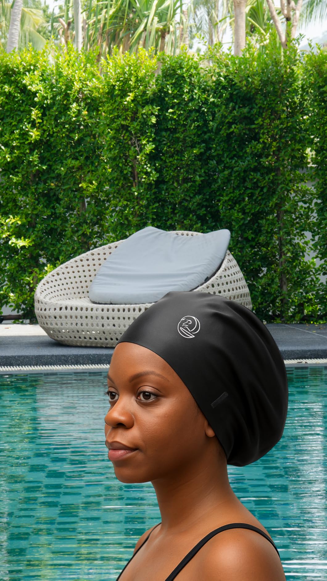 SOUL CAP - Large Swimming Cap for Long Hair - Designed for Long Hair, Dreadlocks, Weaves, Hair Extensions, Braids, Curls & Afros - Women & Men - Silicone customer photo 2