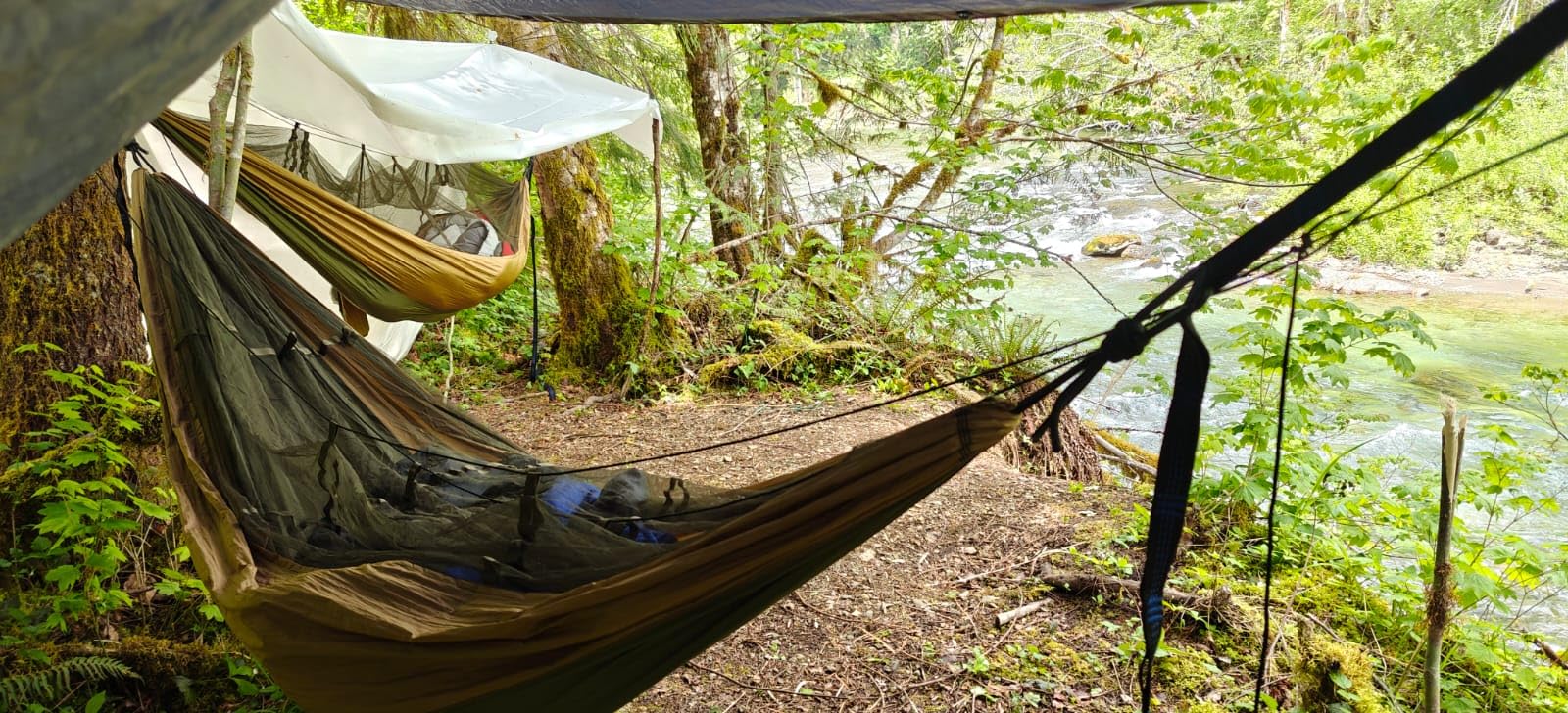 Sunyear Camping Hammock, Portable Single & Double Hammock with Net, 2 Person Hammock Tent with 2 * 10ft Straps, Best for Outdoor Hiking Survival Travel customer photo 2