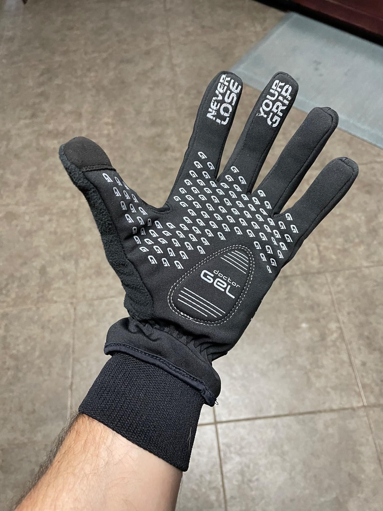 Ride Windproof Winter Cycling Gloves Thermal Full Finger Padded Fleece Lined Cold Weather Warm Bicycle Glove customer photo 1