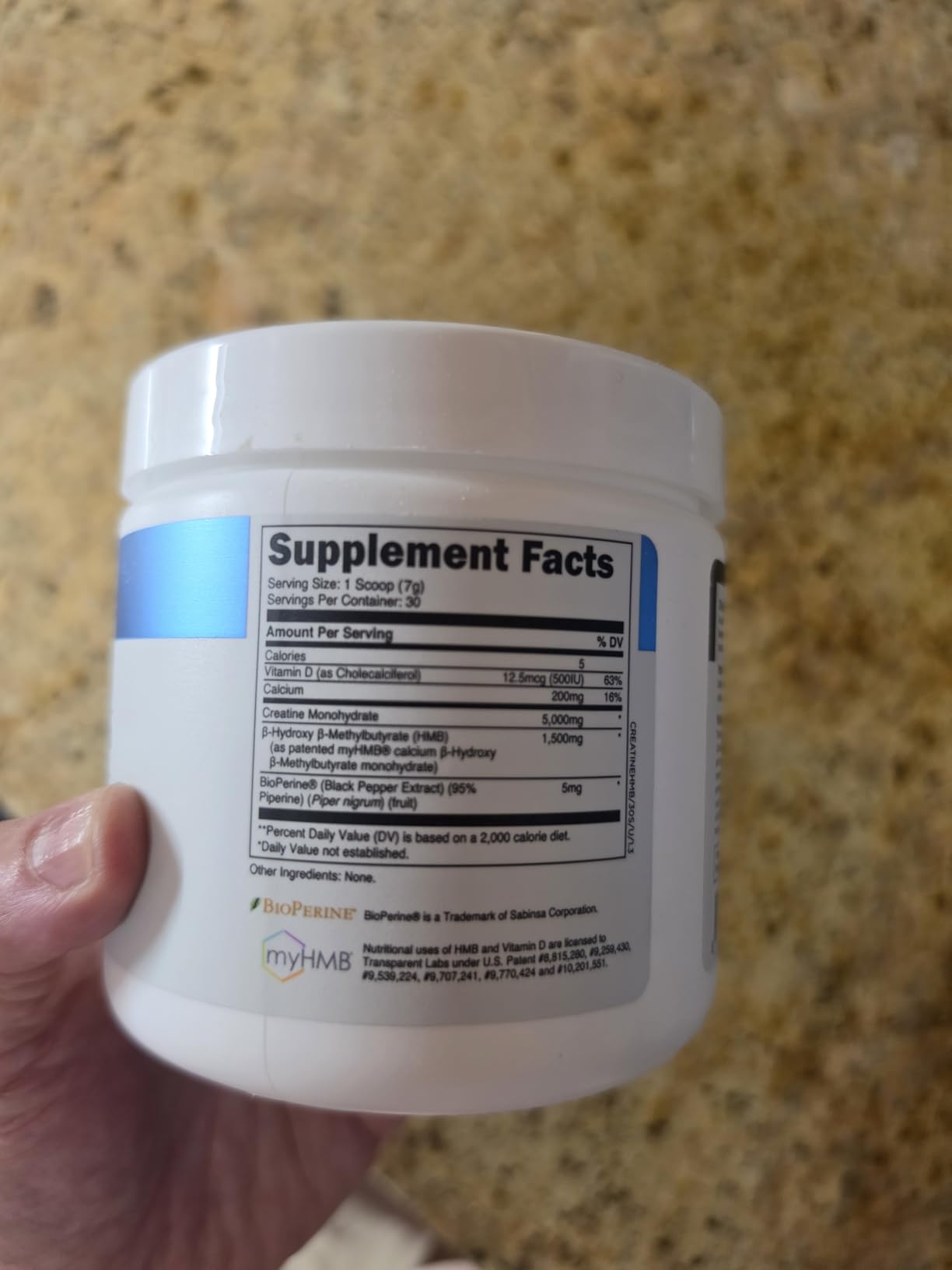 Transparent Labs Creatine HMB - Creatine Monohydrate Powder with HMB for Muscle Growth, Increased Strength, Enhanced Energy Output, and Improved Athletic Performance - 30 Servings, Unflavored customer photo 2