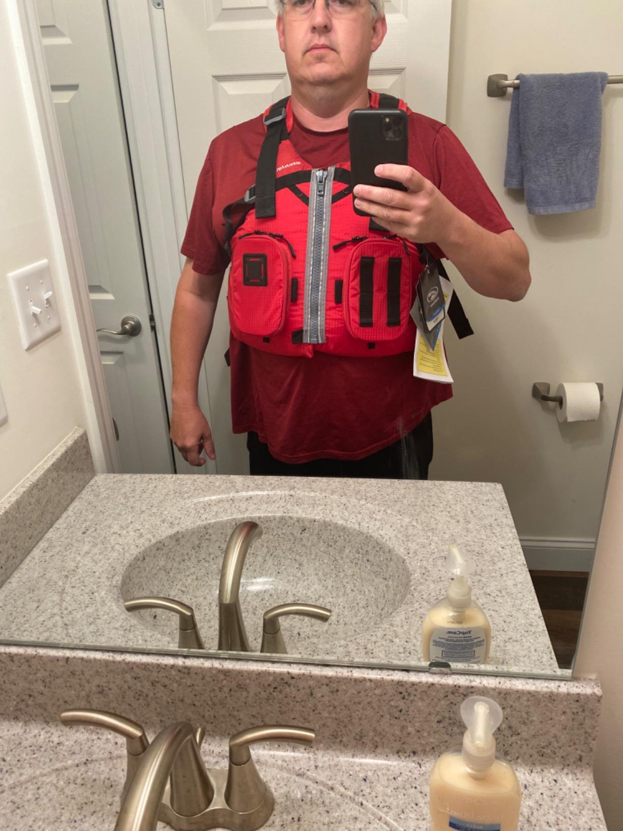 Stohlquist Piseas Lifejacket: USCGA Approved Type III PFD, Optimized Sizing, Dual Zippered Pocket, Multiple Mounting Points customer photo 1