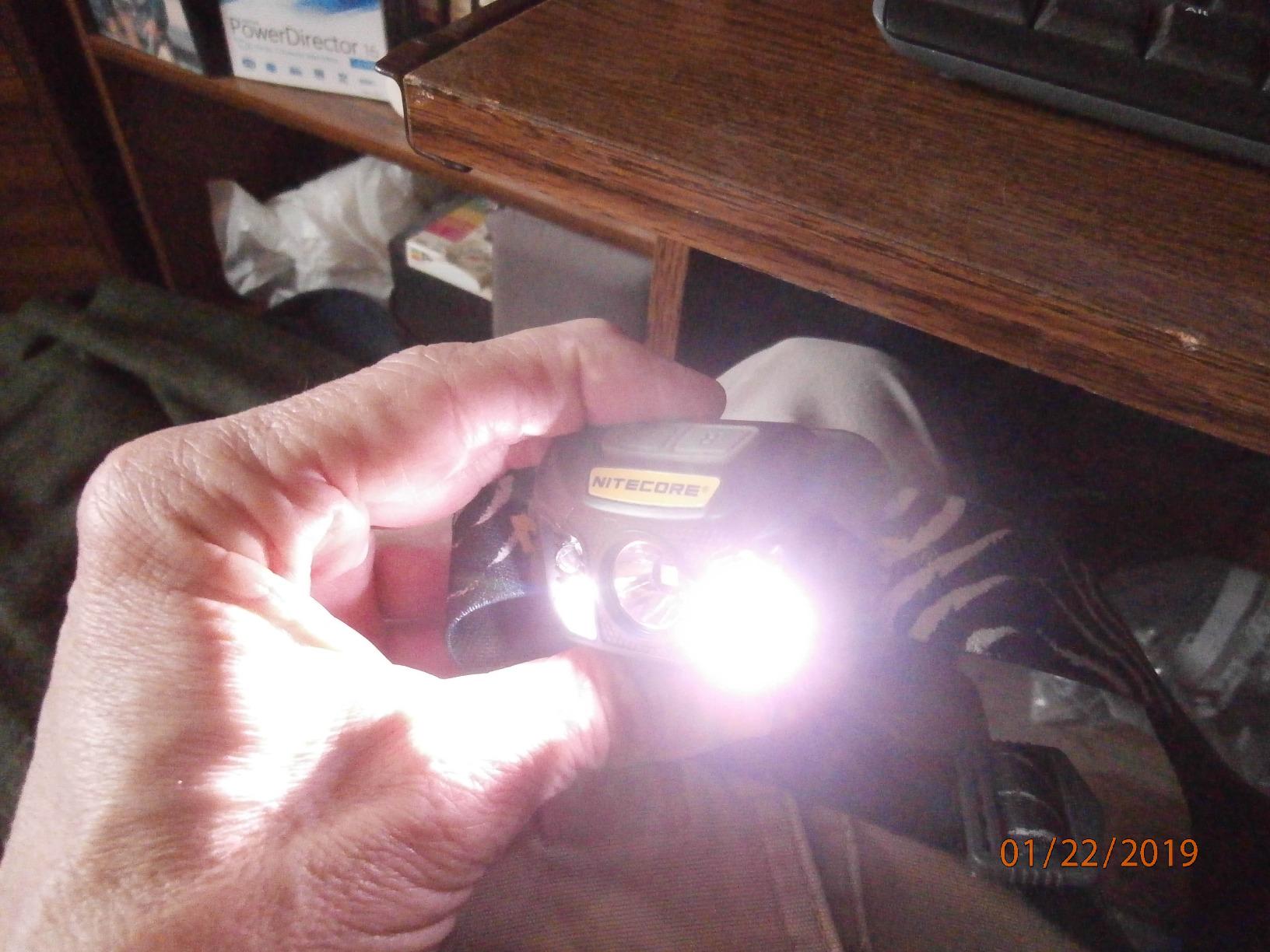 Nitecore NU30 500 Lumen LED Rechargeable Headlamp with White and Red Beams customer photo 1