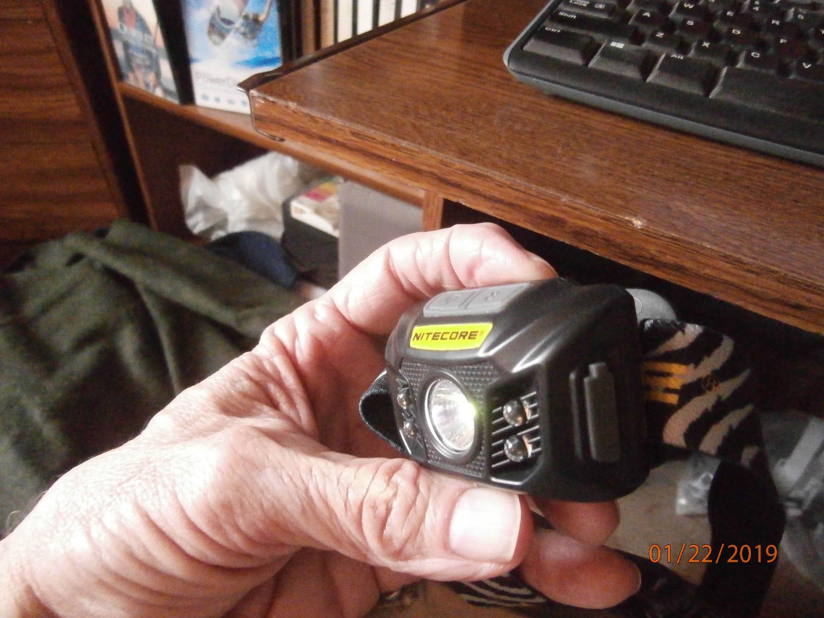 Nitecore NU30 500 Lumen LED Rechargeable Headlamp with White and Red Beams customer photo 2