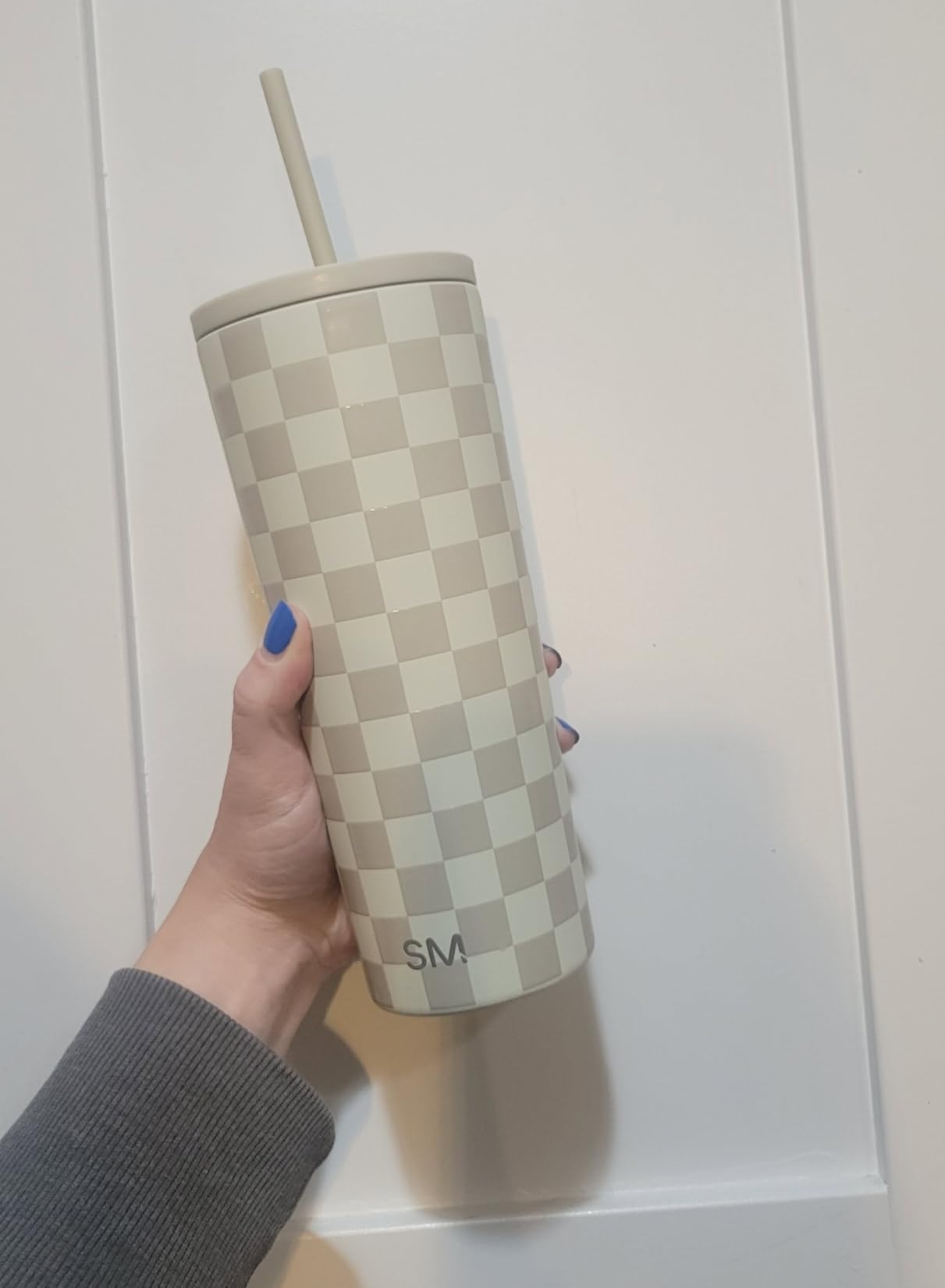 Simple Modern Iced Coffee Tumbler, Insulated | 24oz | Black | Reusable Stainless Steel Cup, Travel Mug, Water Bottle with Straw | Cupholder Friendly & Spill Resistant, Midnight Black customer photo 2