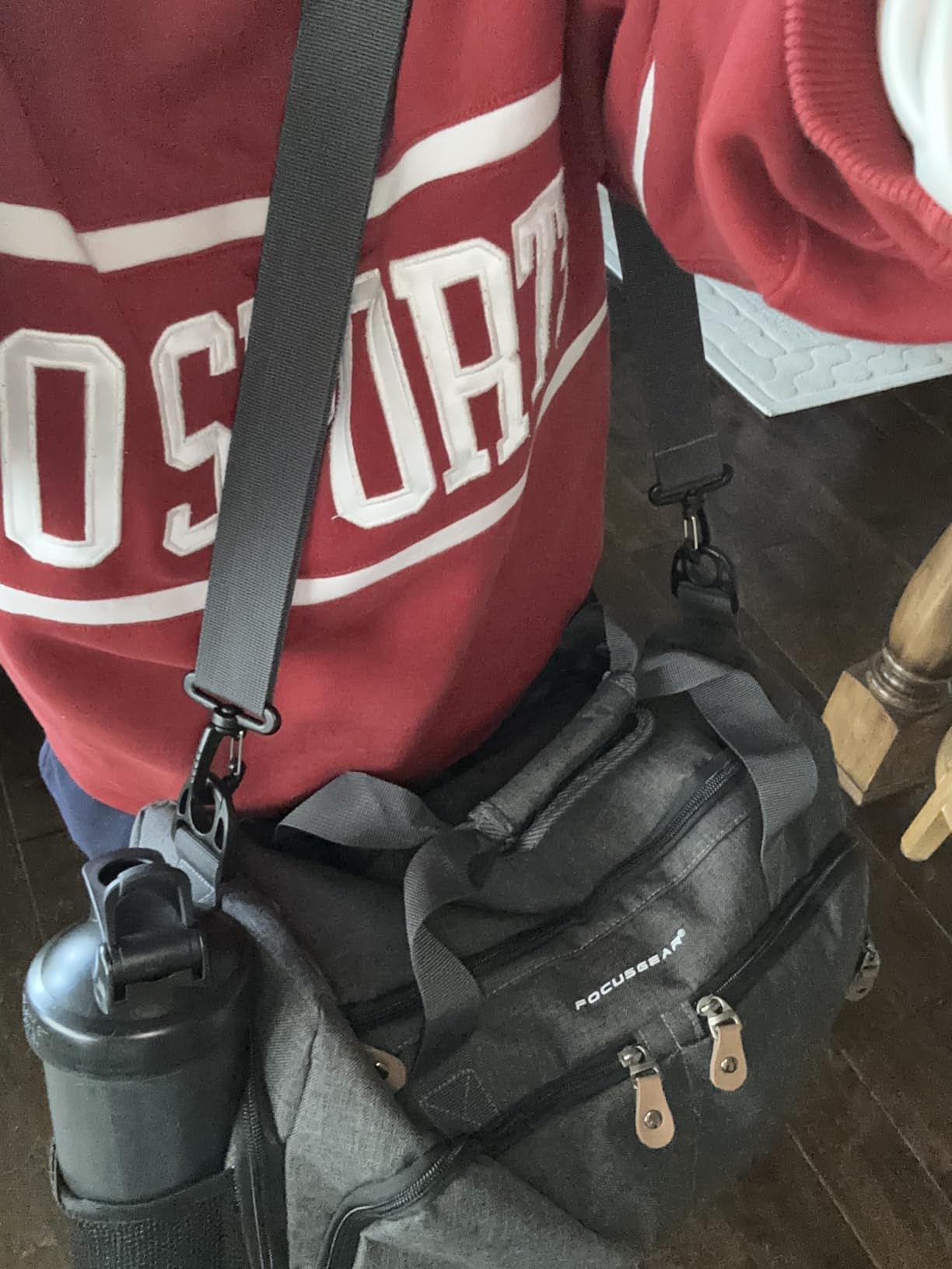 Ultimate Gym Bag 2.0: The Durable Crowdsource Designed Duffel Bag with 10 Optimal Compartments Including Water Resistant Pouch customer photo 2
