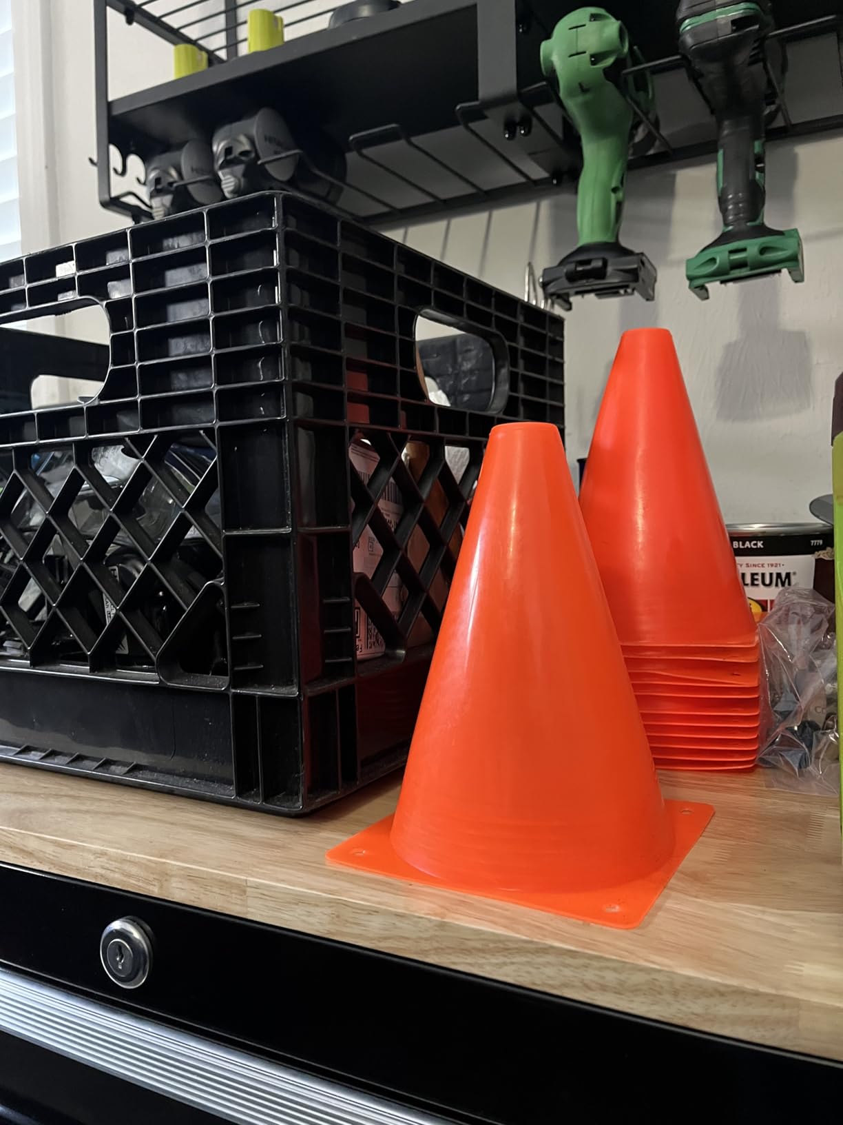 Mirepty 7 Inch Plastic Traffic Cones Sport Training Agility Marker Cone for Soccer, Skating, Football, Basketball, Indoor and Outdoor Games customer photo 1
