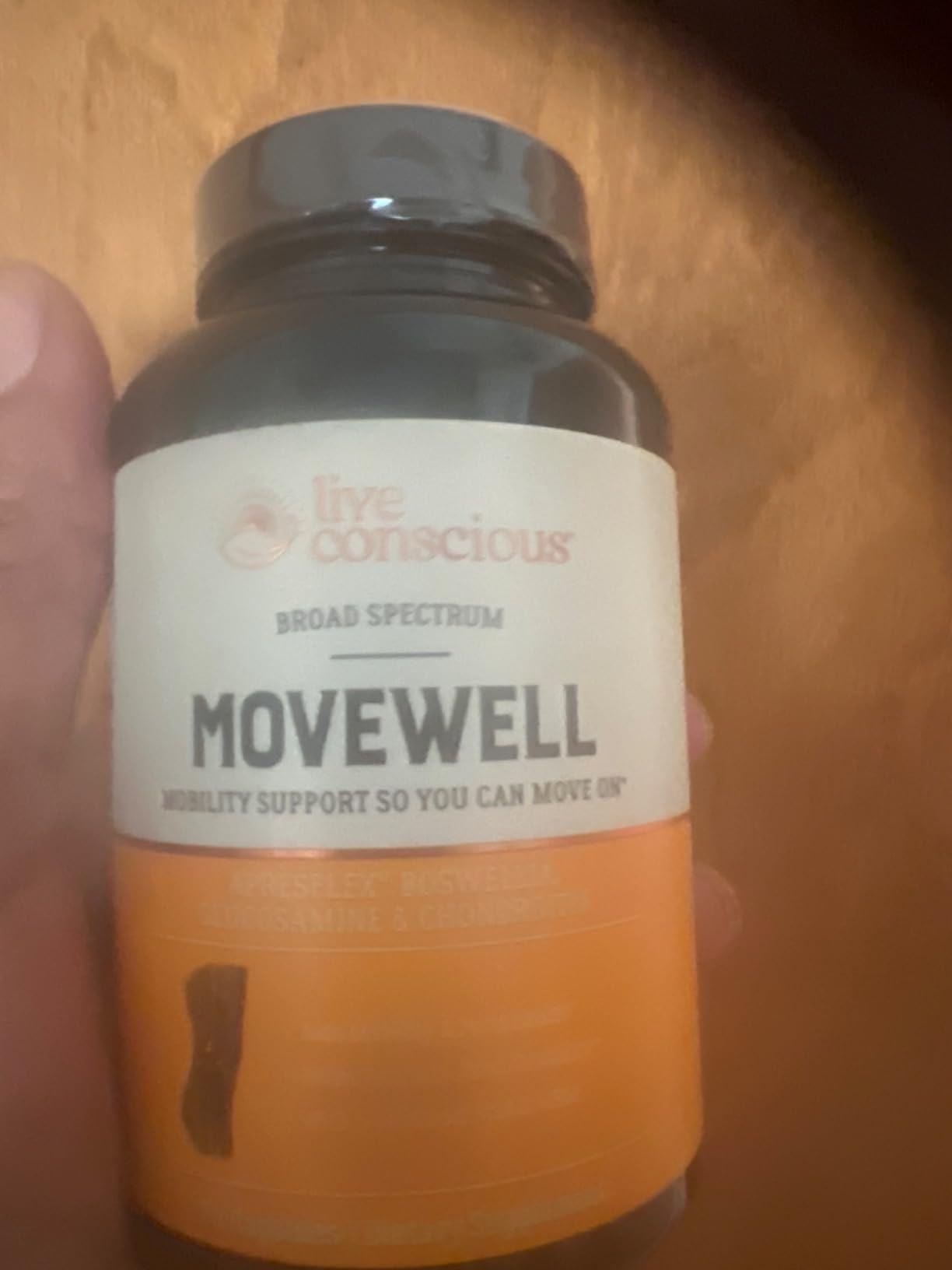 Live Conscious Glucosamine Chondroitin with MSM, Hyaluronic Acid, and More - MoveWell Joint Health Supplement customer photo 1