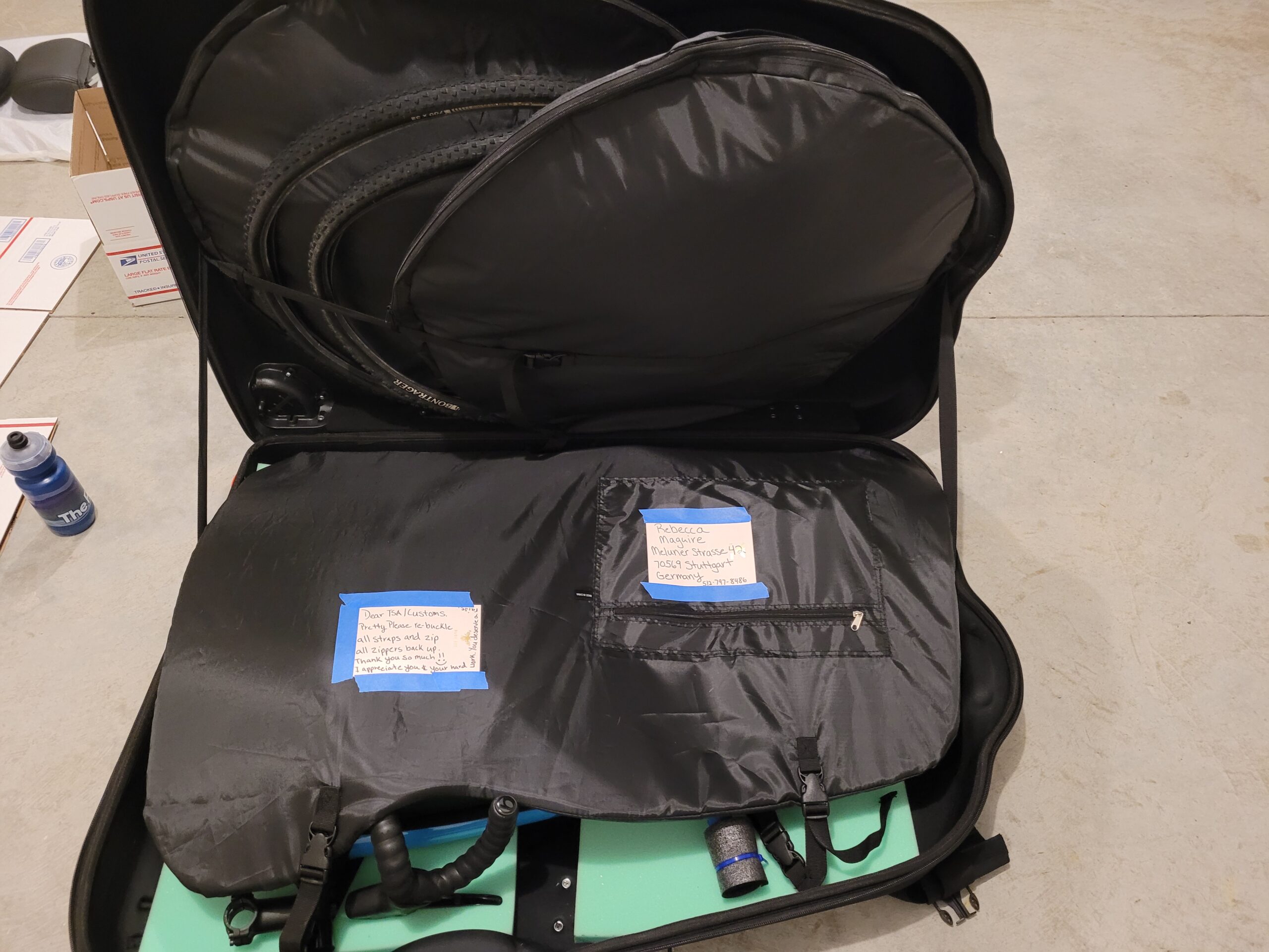 CyclingDeal Bike Travel Case - Lightweight and Durable EVA Material, TSA Lock and Wheels, Up to 700c Road or 29 inch MTBs customer photo 2