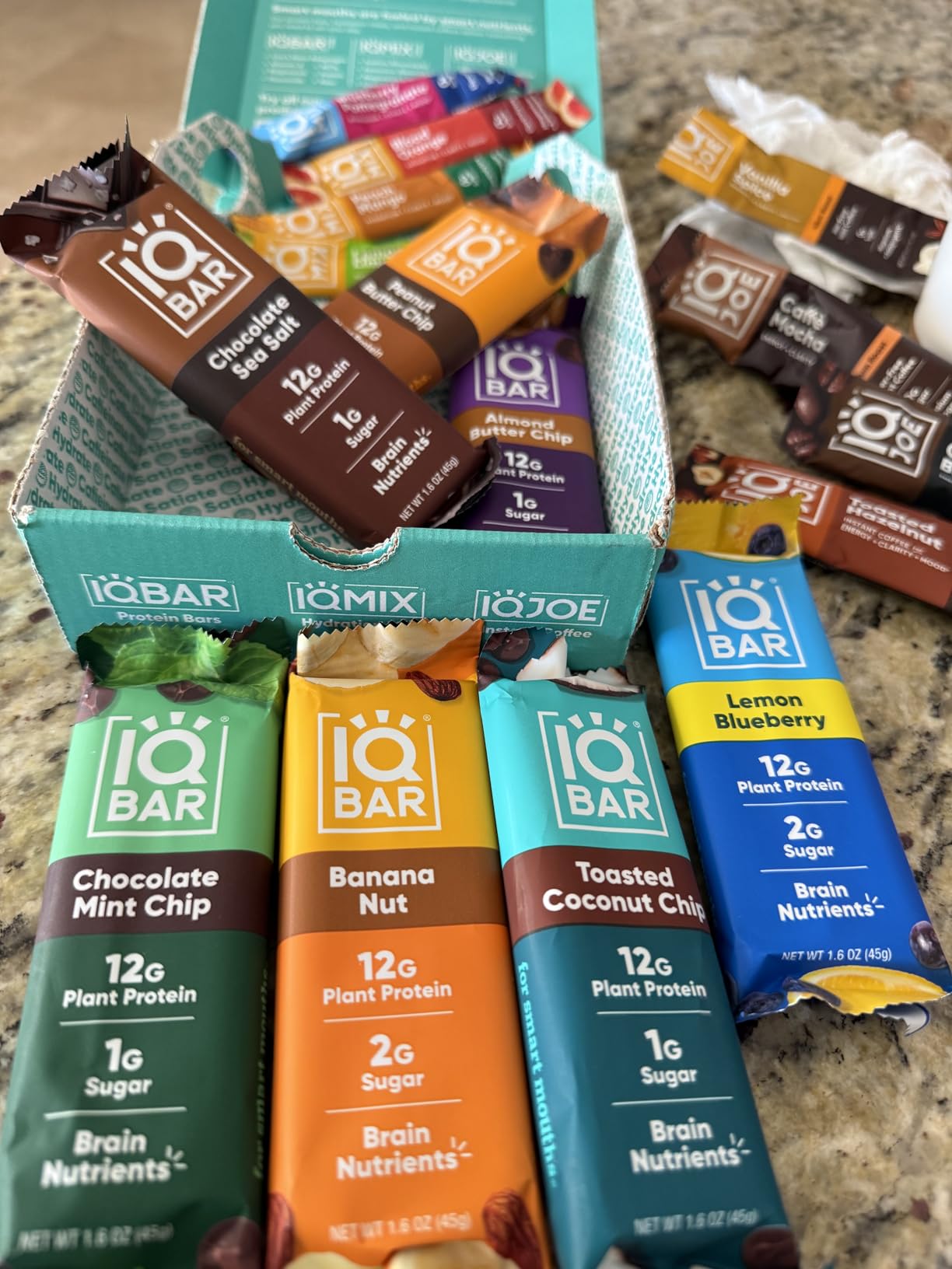 IQBAR Clean Plant Protein Bars - Bar Sampler - 7 Count - Keto, Vegan, High Fiber, Gluten and Dairy Free, Low Sugar Snack - Brain and Body Nutrients for Focus, Energy, Meal Replacement customer photo 2
