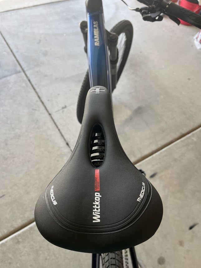 Wittkop Bike Seat - Bicycle Seat for Men and Women, Waterproof Bike Saddle with Innovative 5-Zone-Concept customer photo 2