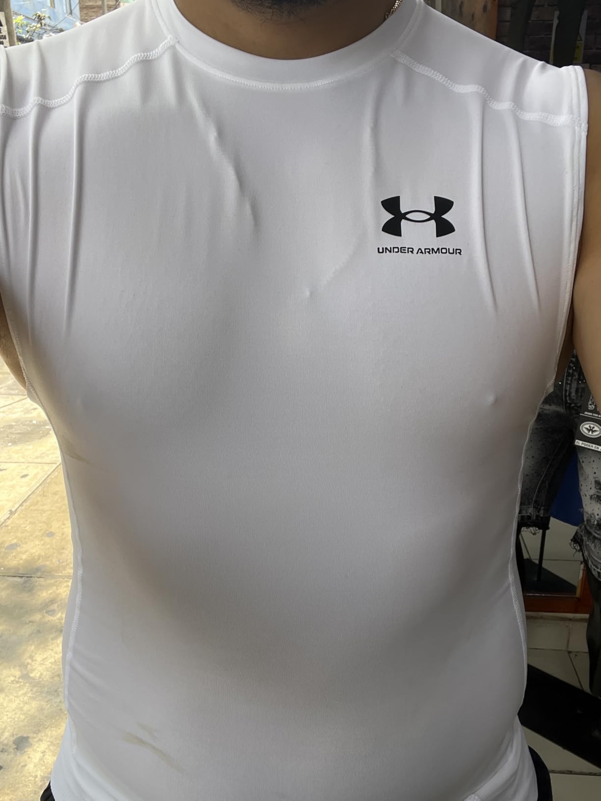 Under Armour Men's HeatGear Compression Sleeveless T-Shirt customer photo 1