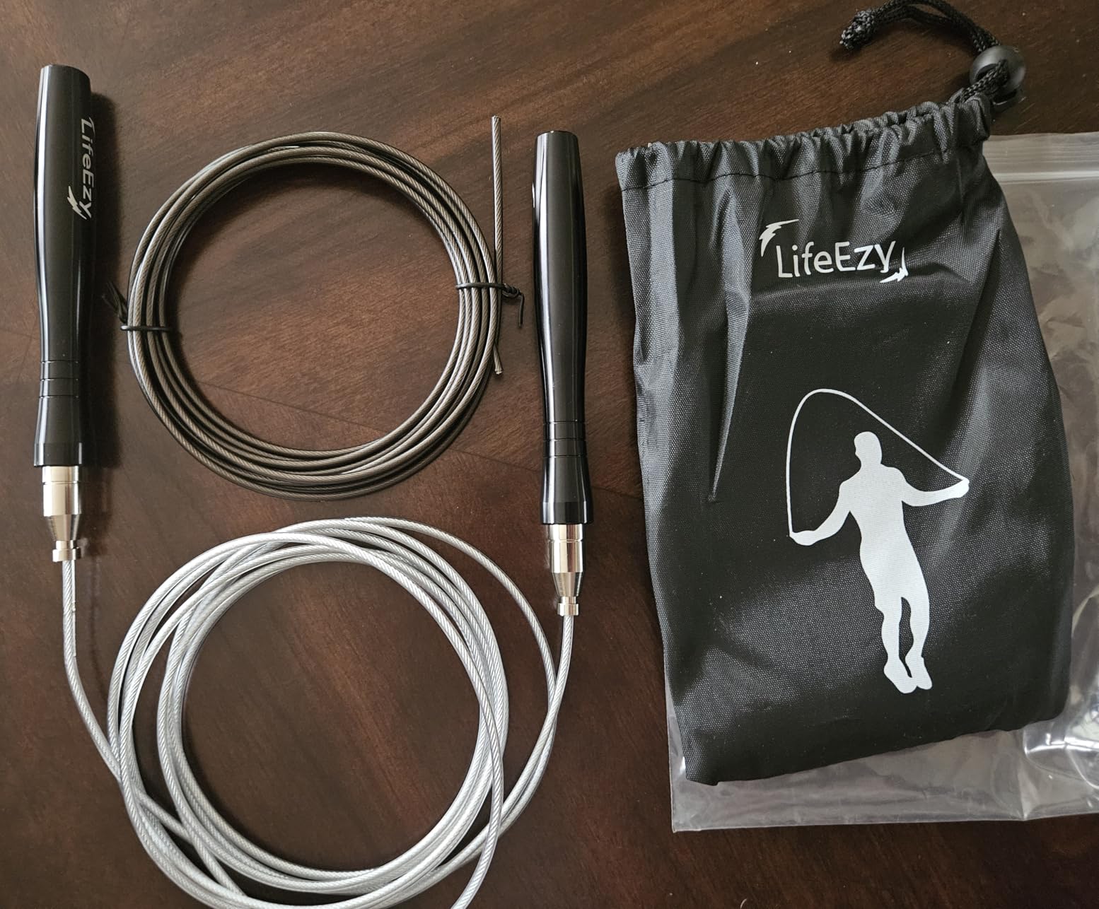 Jump Rope, High Speed Weighted Jump Rope - Premium Quality Tangle-Free - Self-Locking Screw-Free Design - Jump Ropes for Fitness - Skipping Rope for Workout Fitness, Crossfit & Home Exercises customer photo 2