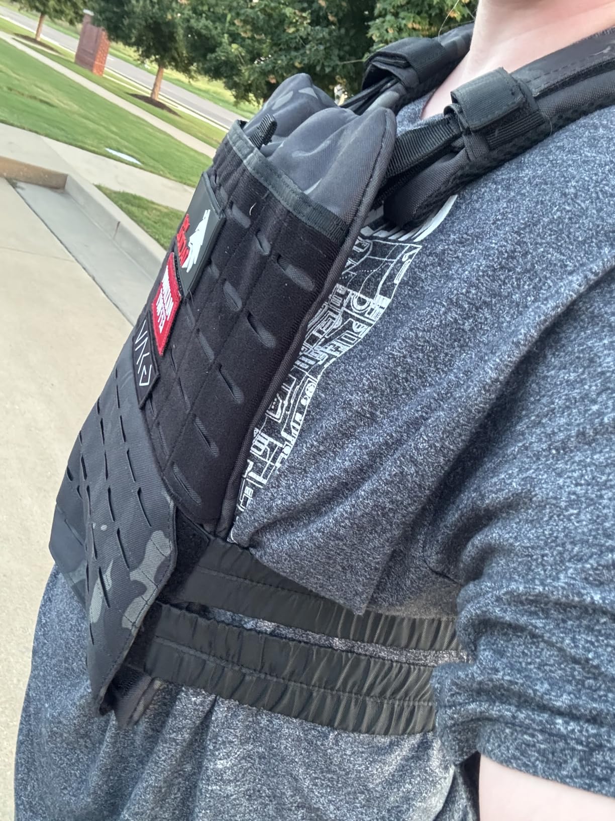 Wolf Tactical Adjustable Weighted Vest for Men & Women - Rucking, Workout, Running, Walking & CrossFit Weight Vest customer photo 2