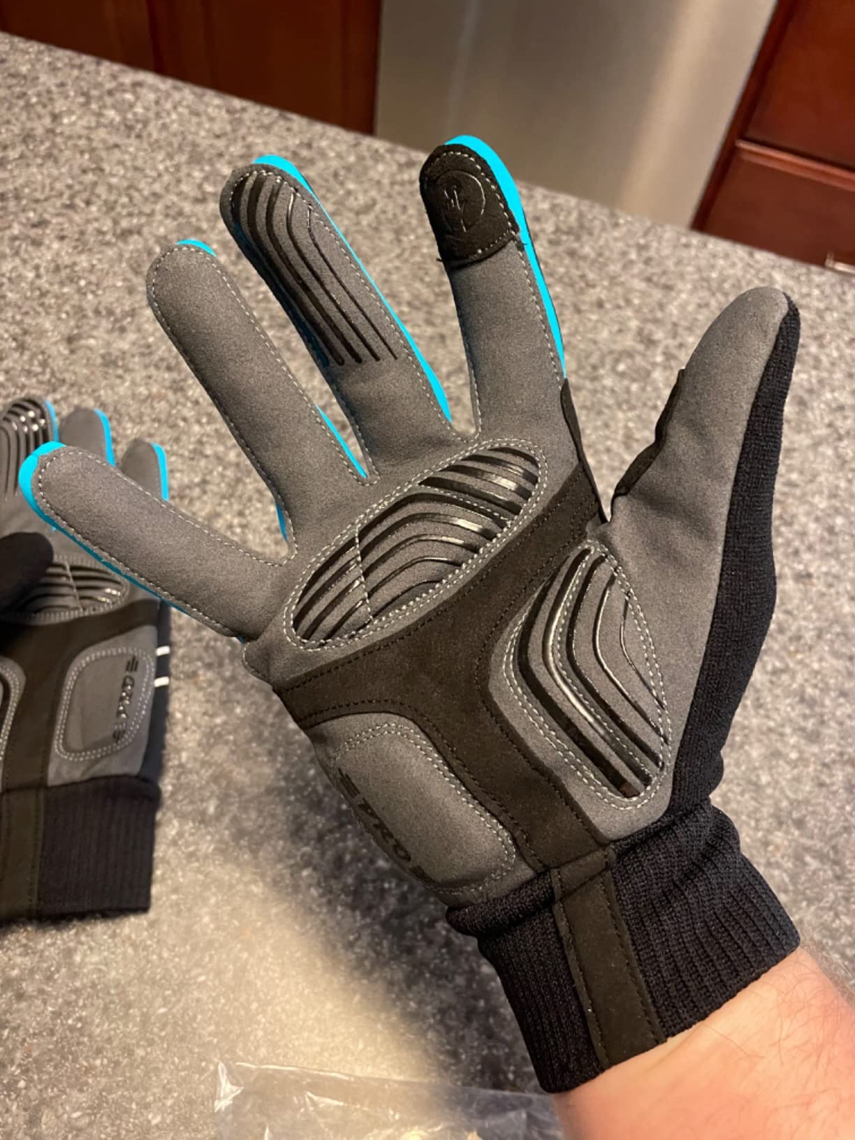 Winter Cycling Gloves Men Women, Touch Screen Padded Bike Glove Water Resistant Windproof Warm Anti-Slip for Running, Biking, Workout customer photo 2